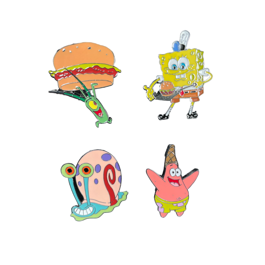 Pines Bob Esponja (Bob Esponja, Patricio, Gary, Plankton)