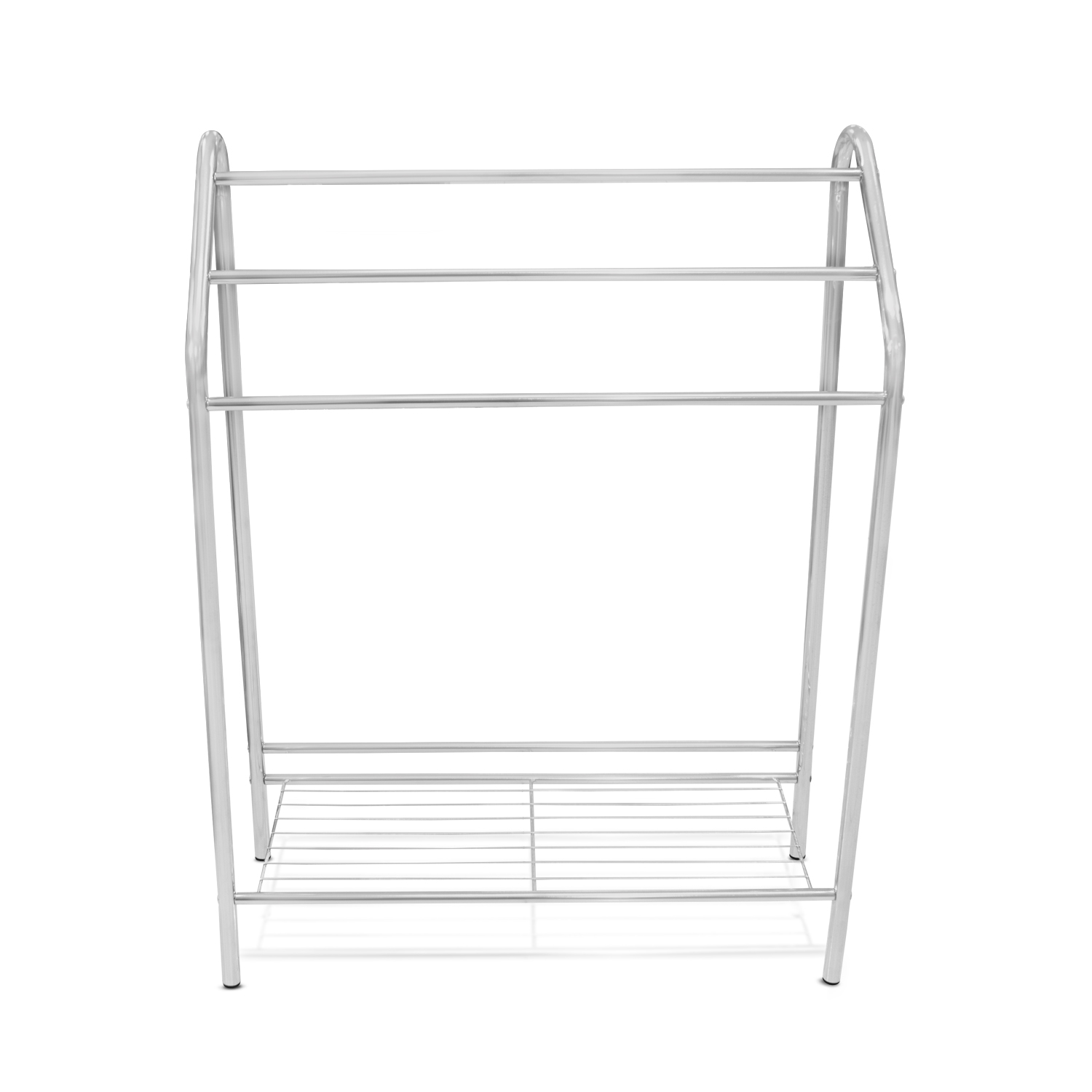Toallero Independiente De 3 Niveles - Estructura De Metal Negro, 86 Cm De Alto, Sin Instalación, Para Baño O Cocina