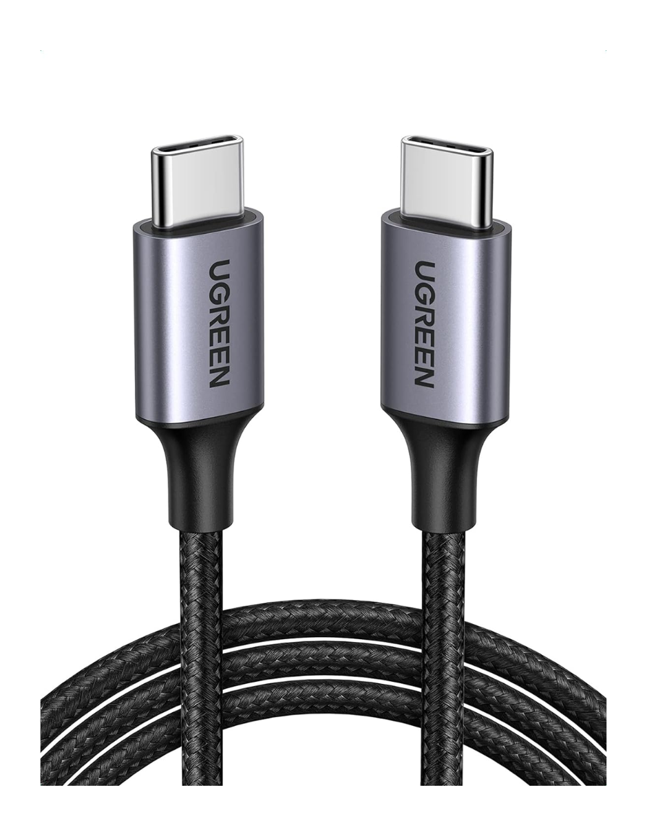 Cable Usb C A Tipo C W Ugreen Reversible Con Nyl N De M Negro