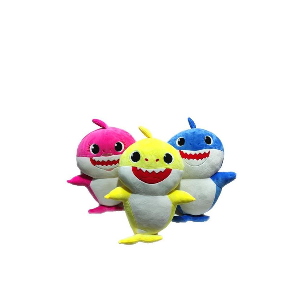 Pack 3 Peluches Tiburones Musicales con Luz Led 43 Cm