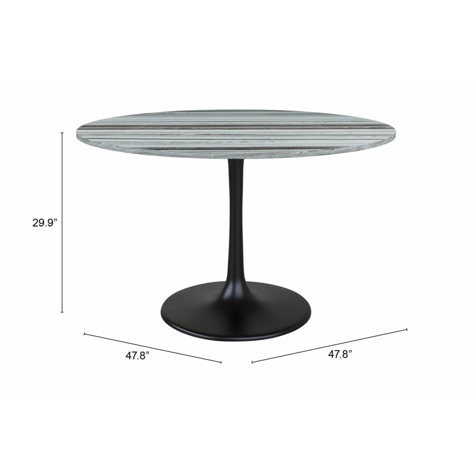 Mesa de Comedor Central City Negro - Kessa