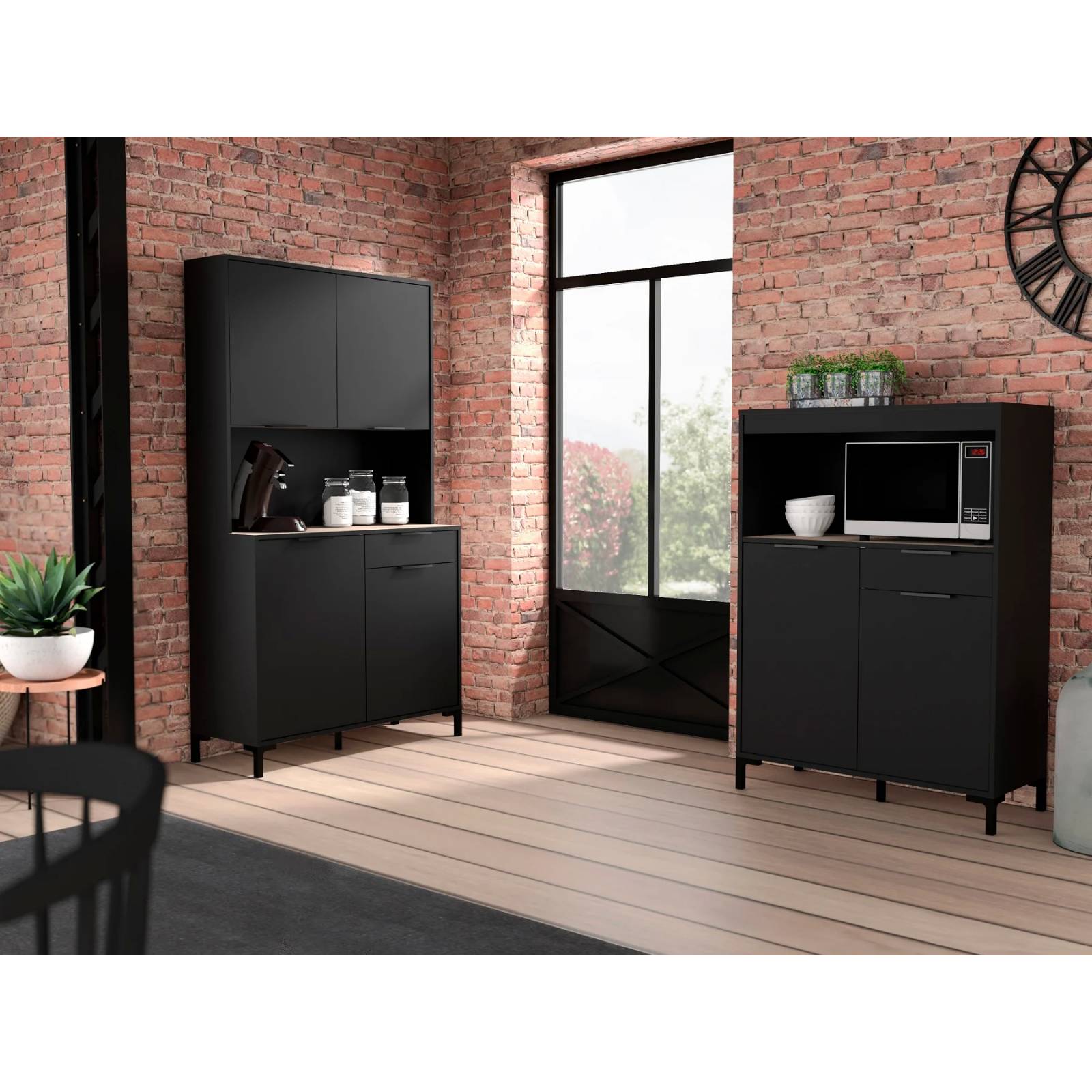 Alacena Night Negro - Kessa