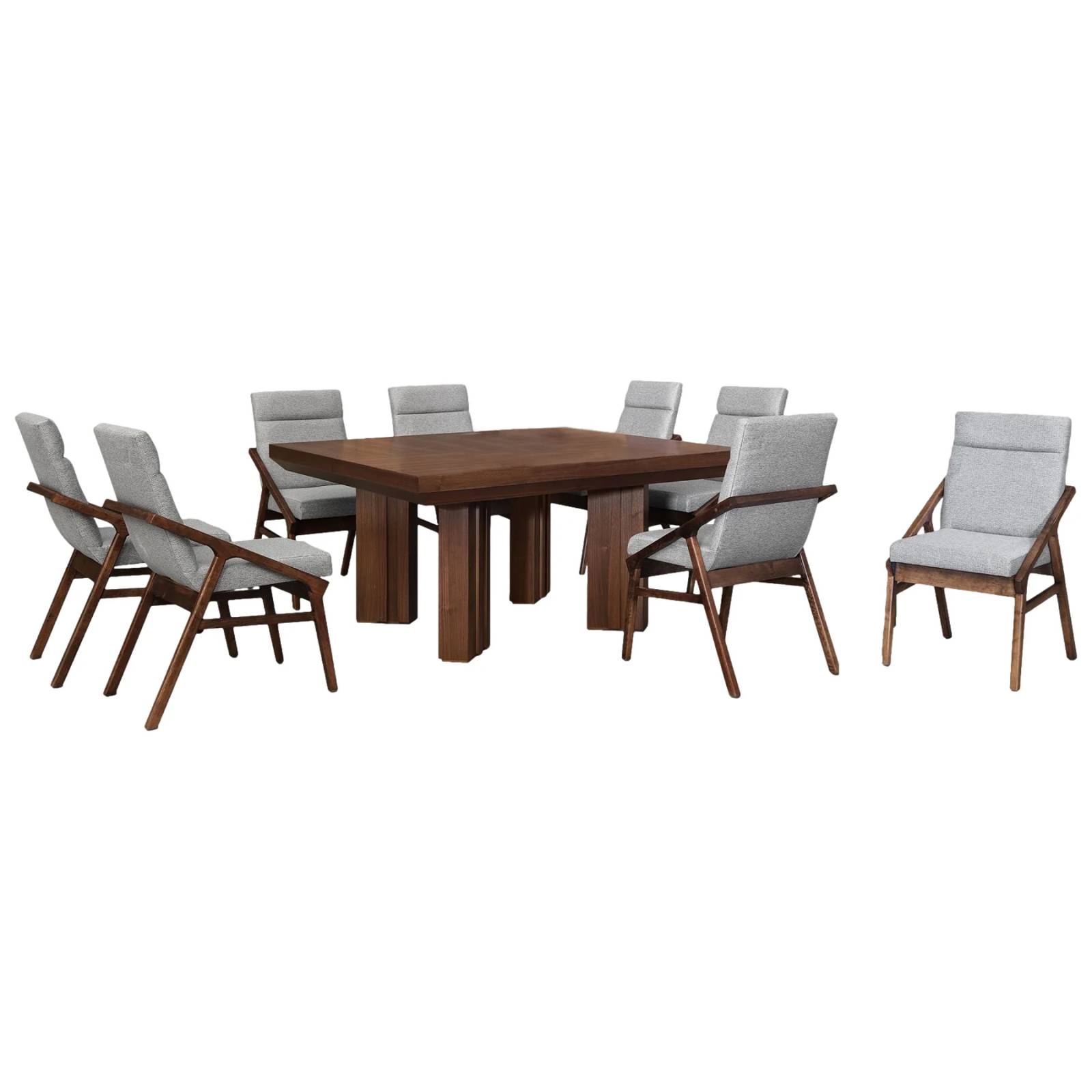 Comedor 8 Sillas Nucer Nogal - Kessa