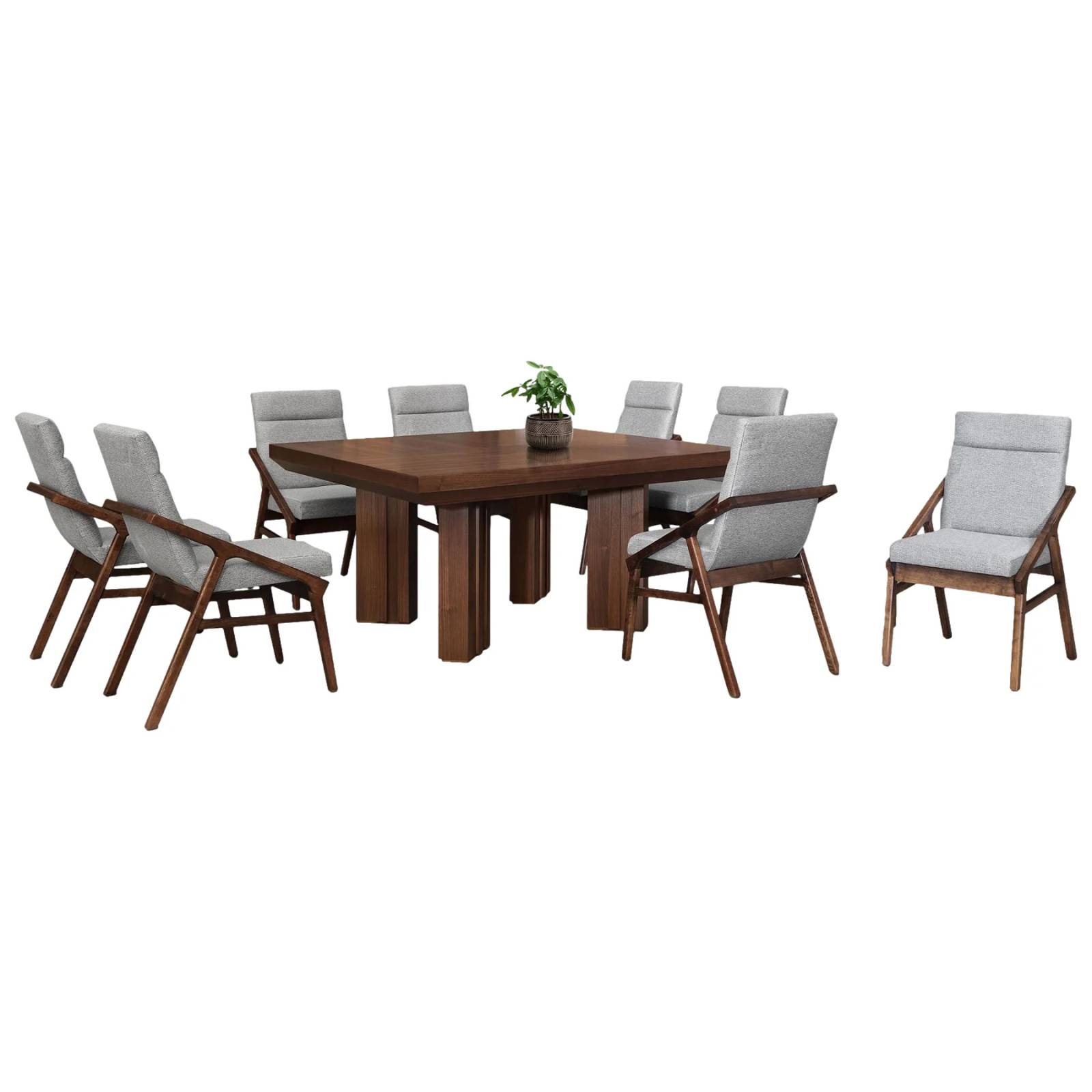 Comedor 8 Sillas Nucer Nogal - Kessa