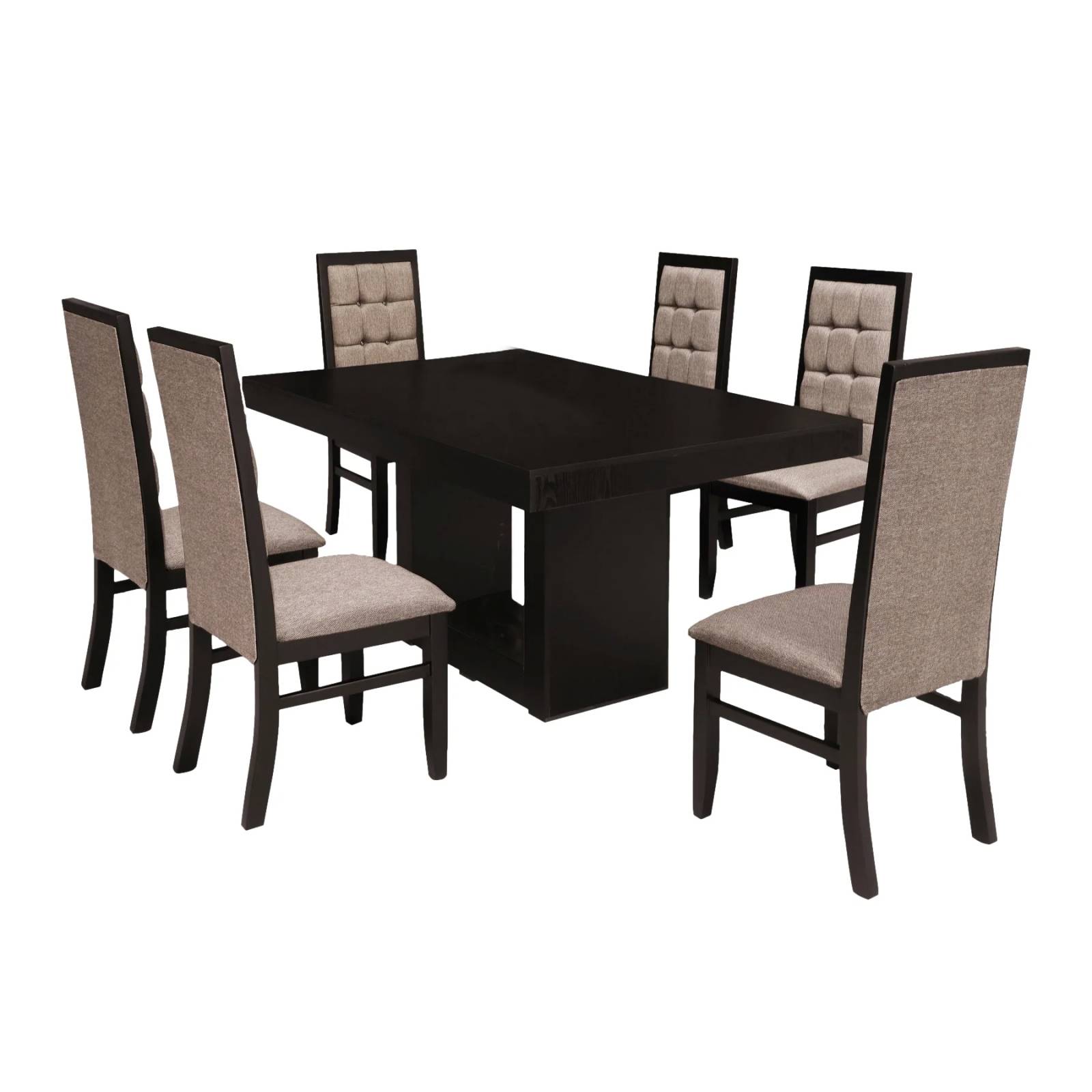 Comedor 6 Sillas Gema Chocolate - Kessa