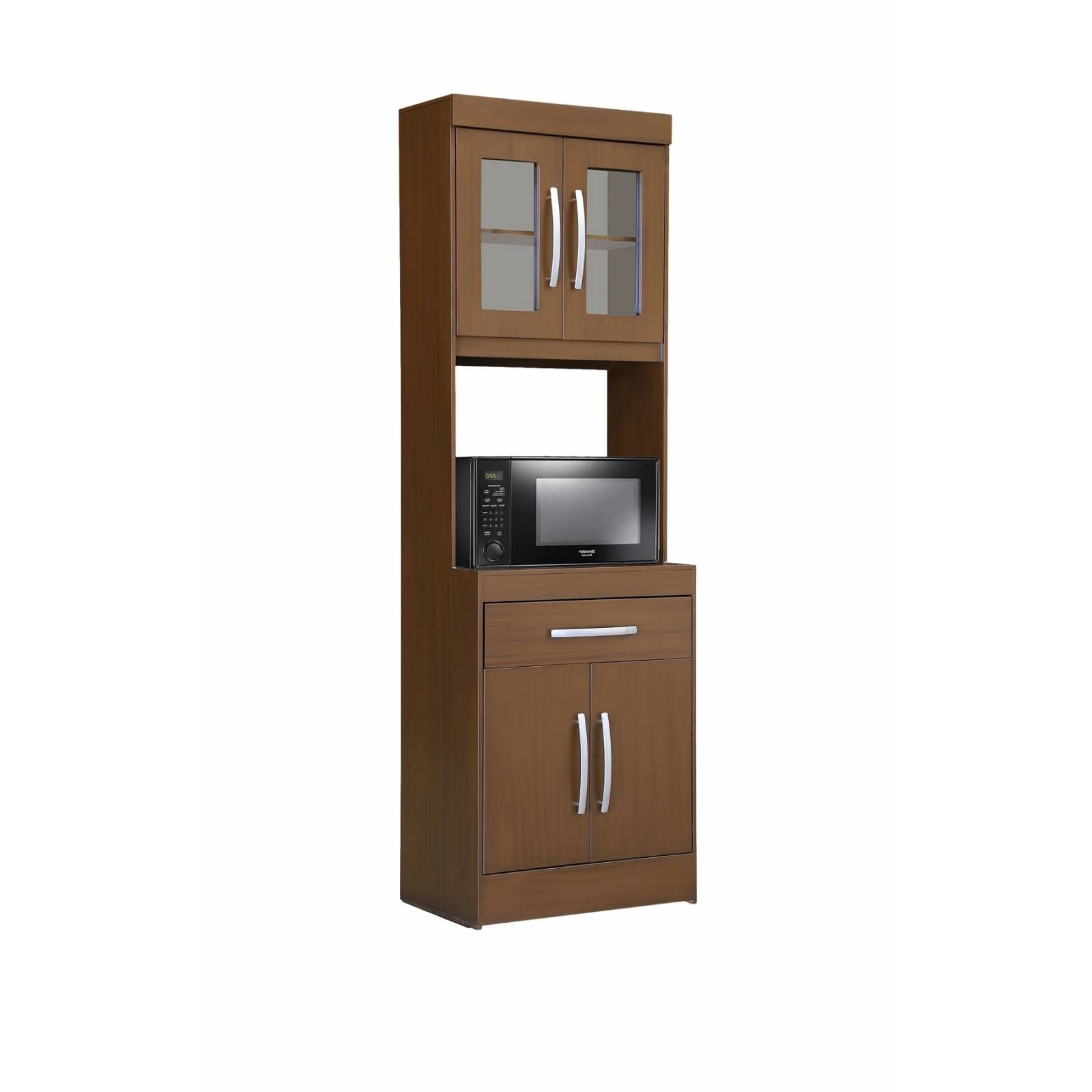 ALACENA COCINA RICKER CHOCOLATE 60X30.2X180CM Melamina