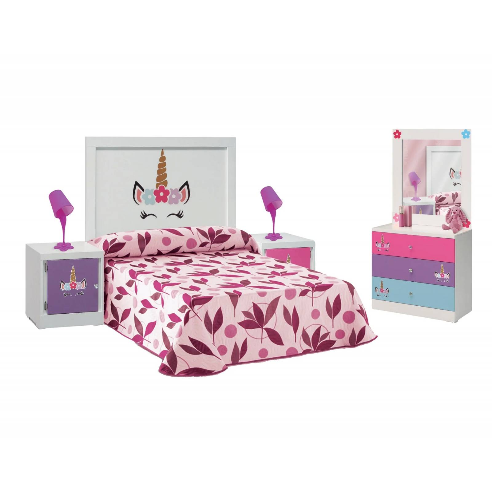 Recamara Matrimonial Princesa Blanco - Kessa