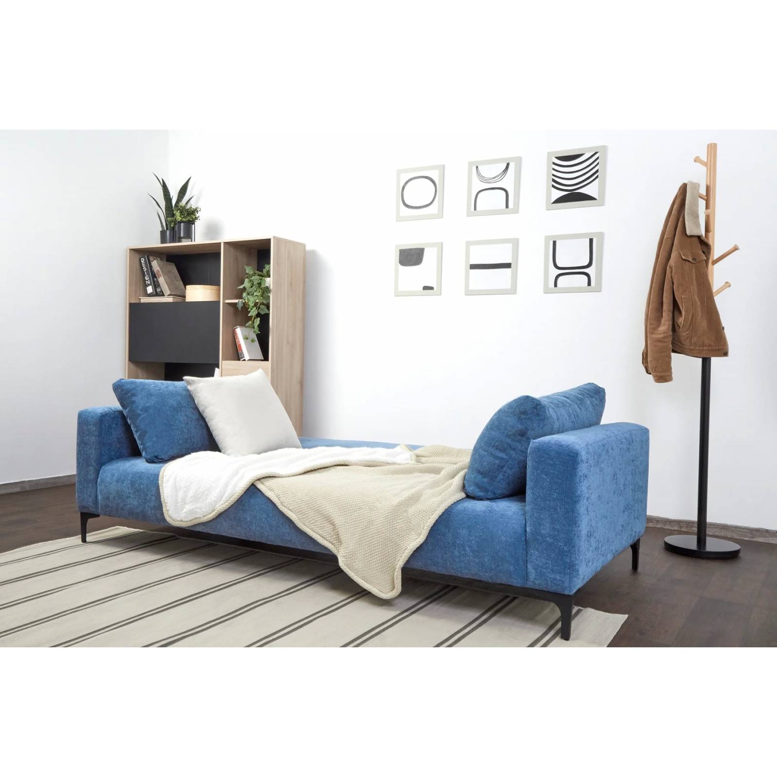 Sofa Cama Calamaro Azul - Kessa