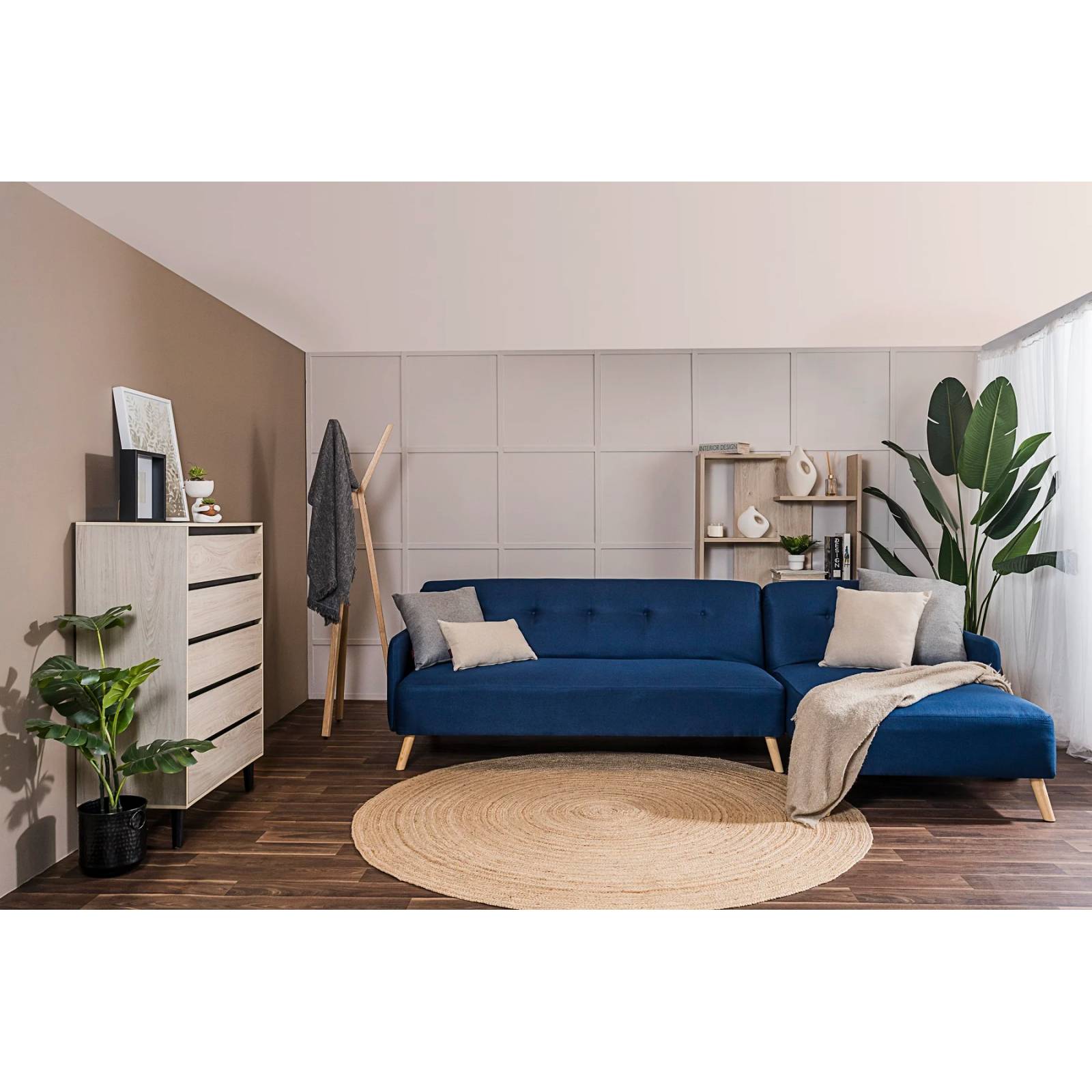 Sofa Cama Ariel Azul - Kessa