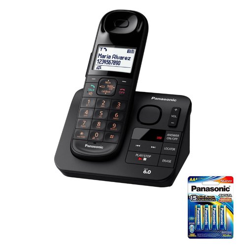 Teléfono Inalámbrico Digital Panasonic KX-TGL430MEB Negro
