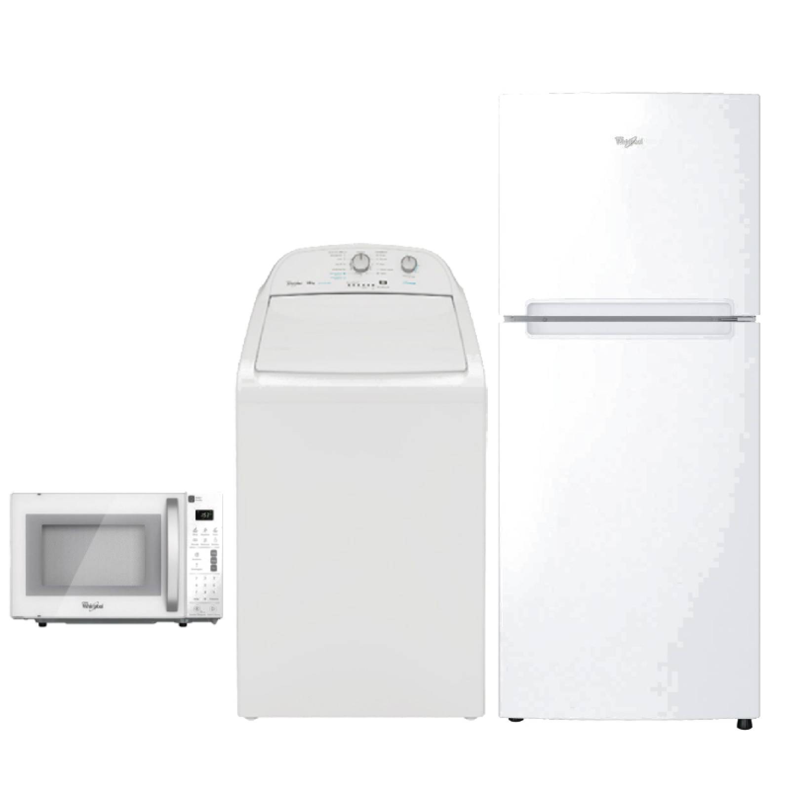 Combo Casa Lavadora,Refrigerador y Microondas 8MWTW1601EQ + WT1020Q + WM1507Q