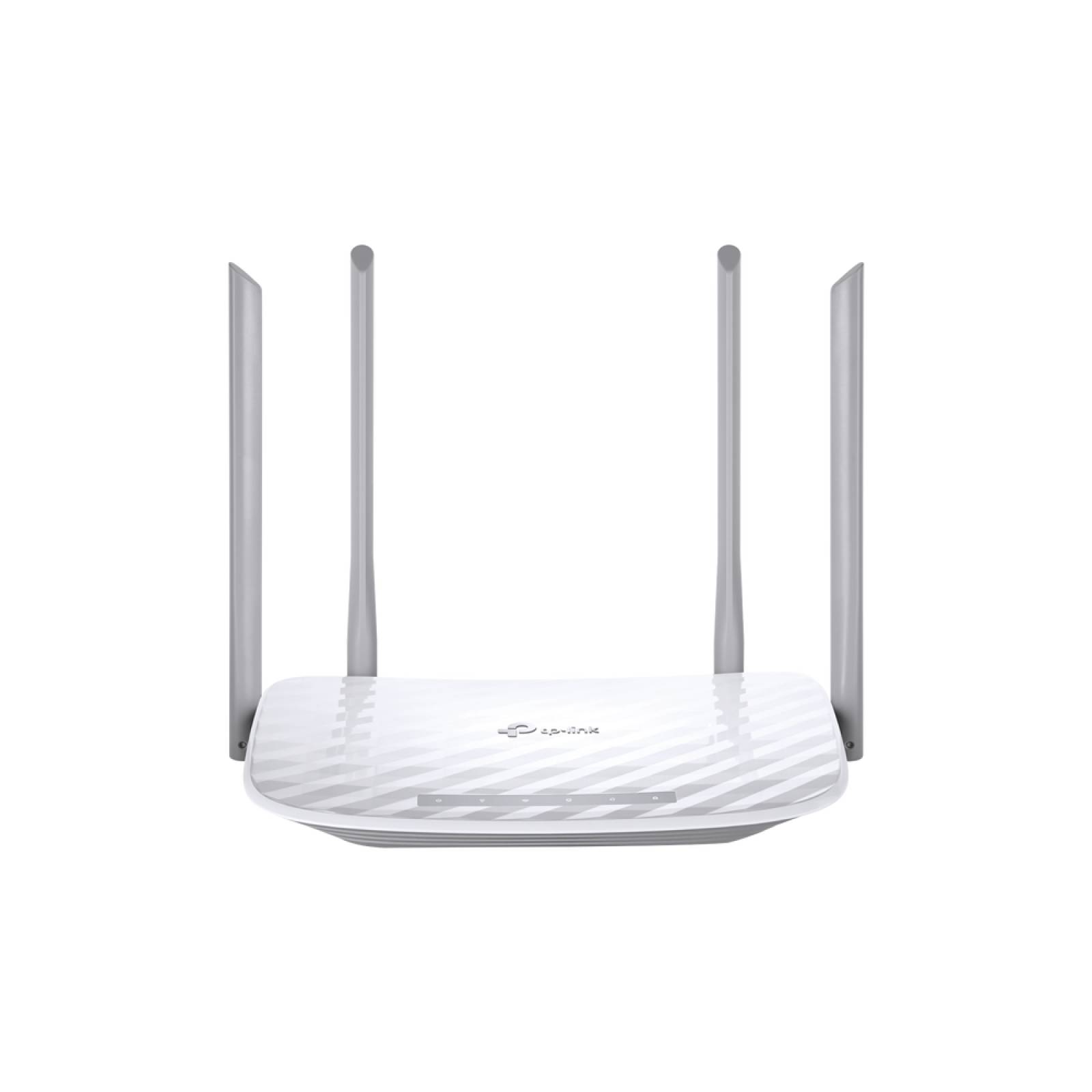 Router Inalámbrico doble banda AC, 2.4 GHz y 5 GHz Hasta 1200 Mbps, 4 antenas externas omnidireccional, 4 Puertos LAN 10/100 Mbps, 1 Puerto WAN 10/100 Mbps/TP-LINK