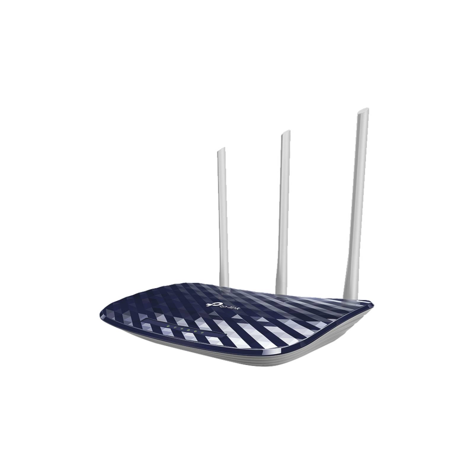Router Inalámbrico doble banda N, 2.4 GHz y 5 GHz Hasta 733 Mbps, 3 antenas externas omnidireccional, 4 Puertos LAN 10/100 Mbps, 1 Puerto WAN 10/100 Mbps/TP-LINK
