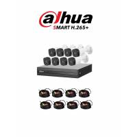 Dahua Cooper Xvr1B08Kit- Kit 8 Canales 2 Megapixeles/2 Ch Ip Adicionales/ 8 Camaras B1A21 1080P / Dvr De 8 Canales H.265+ 1080P Lite 4+2 / Accesorios/con Disco Duro 1Tb / Dahua