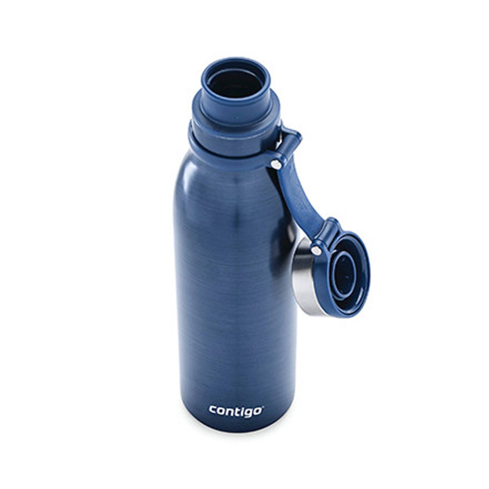 Botella De Acero Inox 20 Oz Caliente Frio 591 Ml Contigo Mora Azul