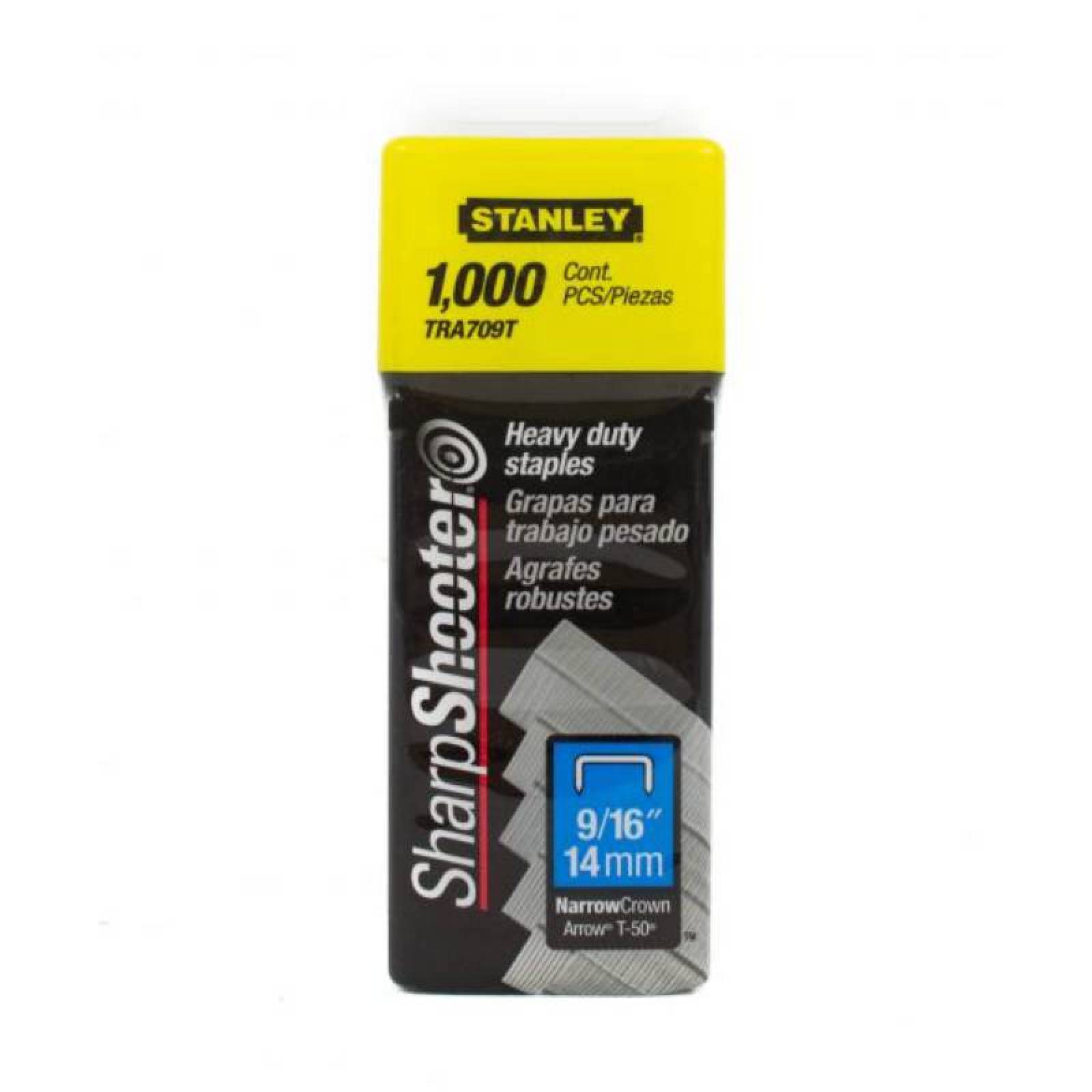 Kit de Grapas Uso Rudo 9/16 in 1000 Pzs TRA209T Stanley