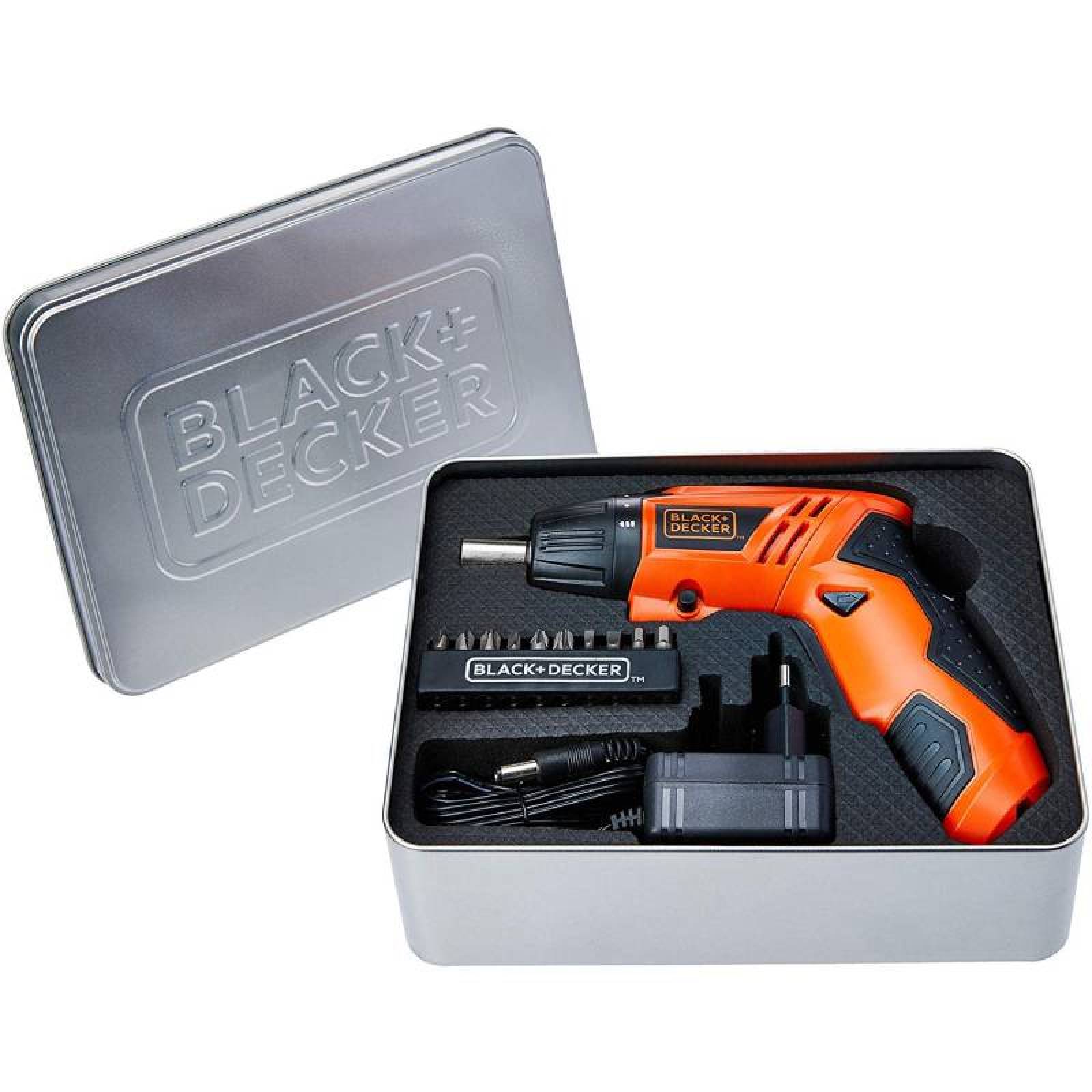 Atornillador Inalambrico 4.8v Caja Metalica Black And Decker 