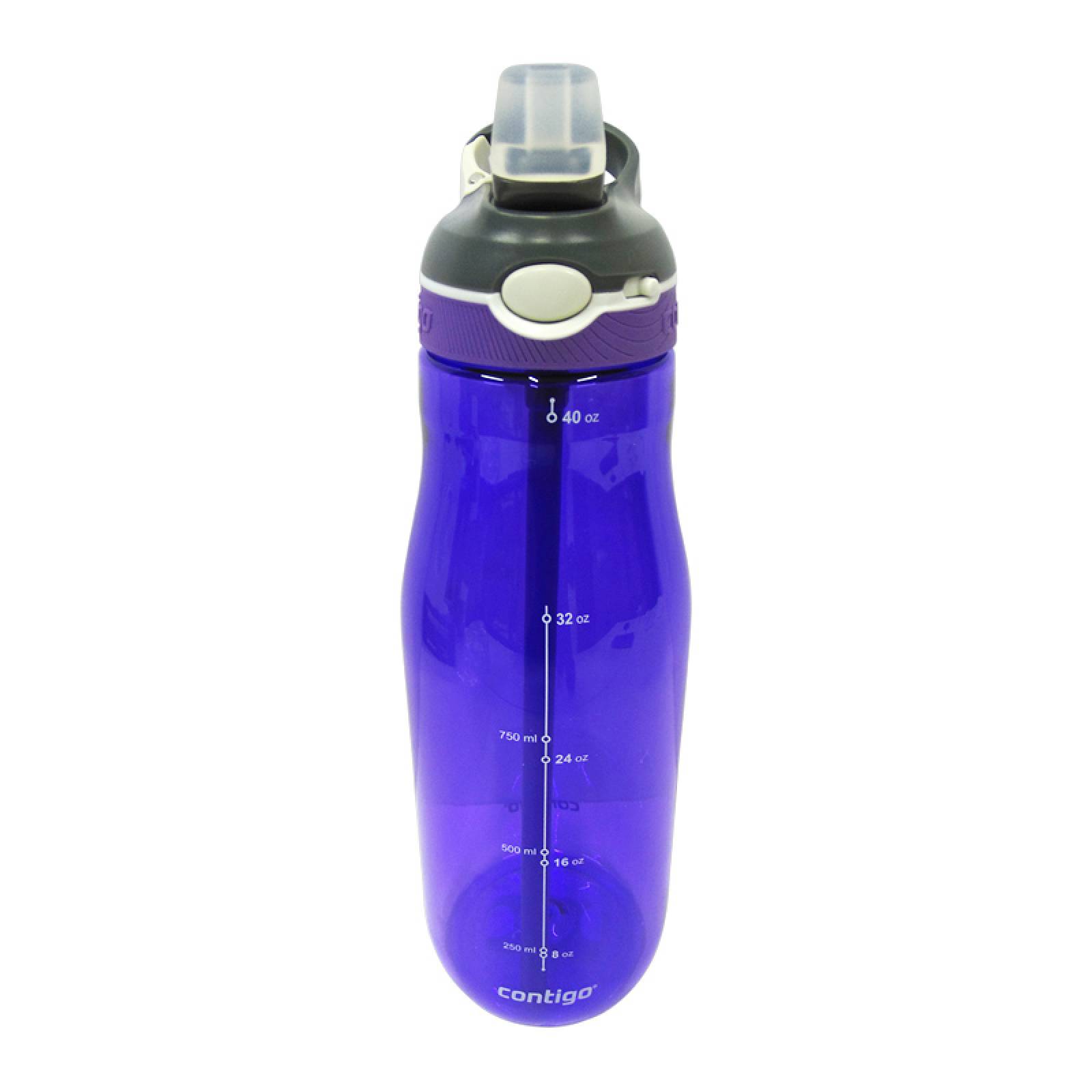Botella Plastica Autospout Ashland Gris Humo 1183 Ml Contigo Violeta