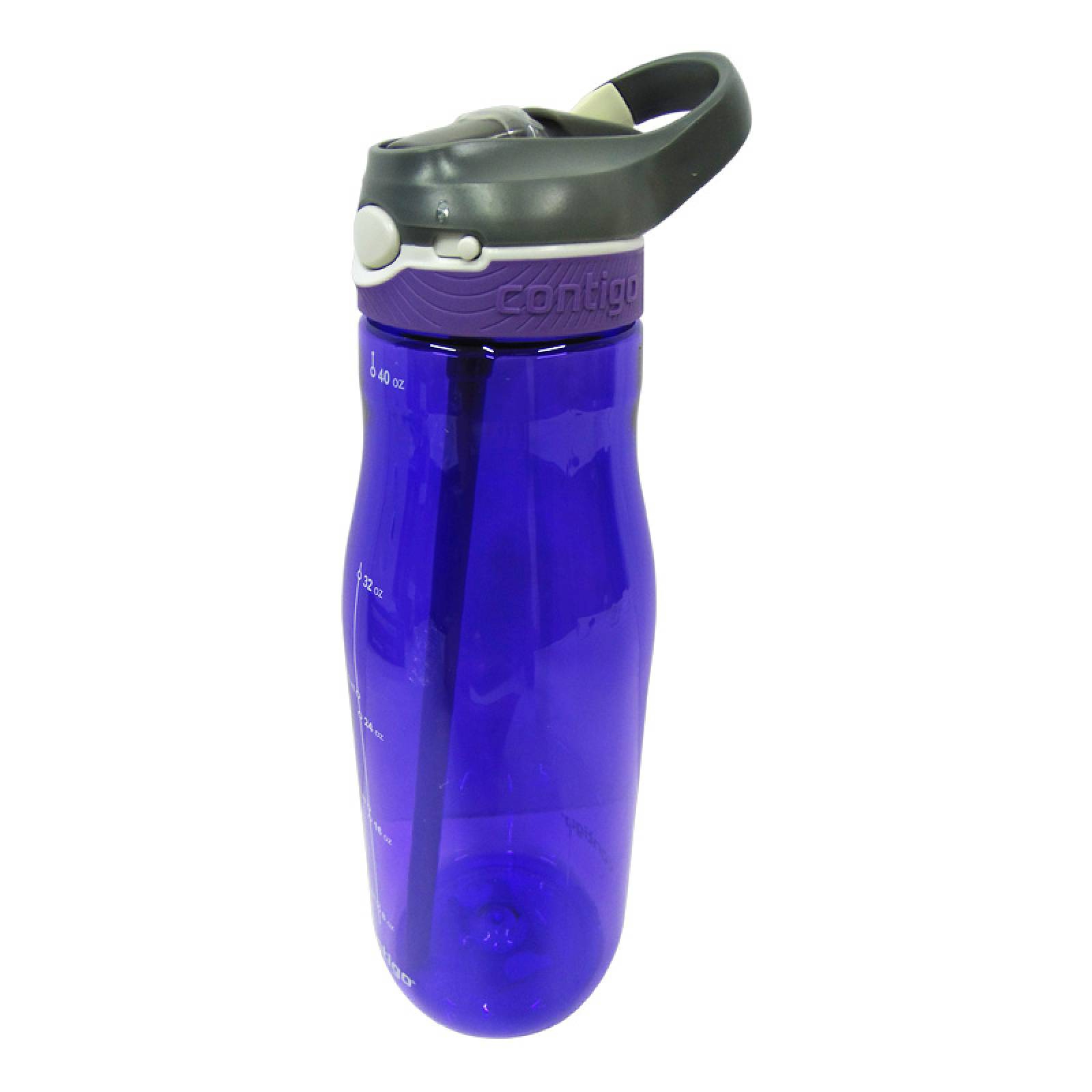 Botella Plastica Autospout Ashland Gris Humo 1183 Ml Contigo Violeta