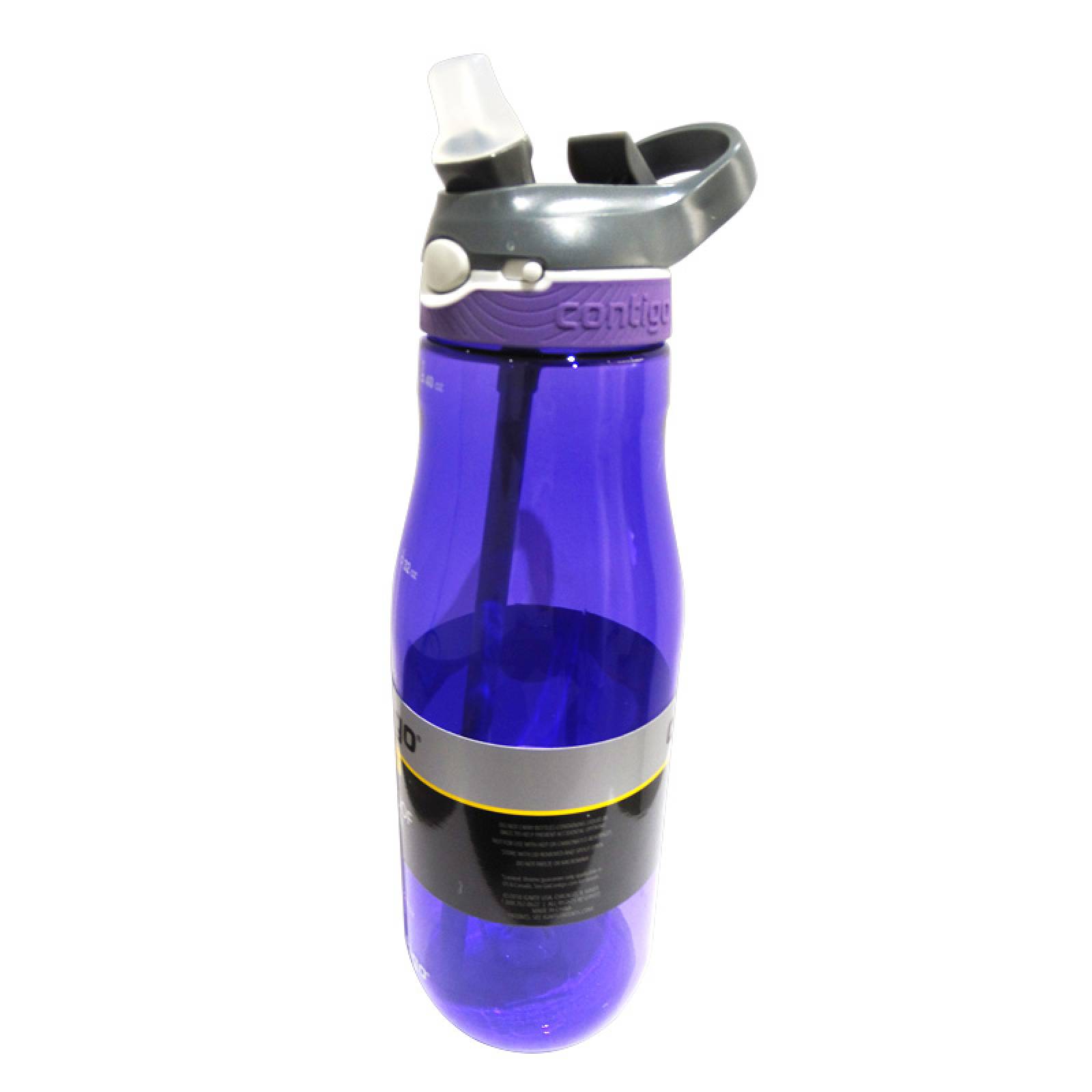Botella Plastica Autospout Ashland Gris Humo 1183 Ml Contigo Violeta