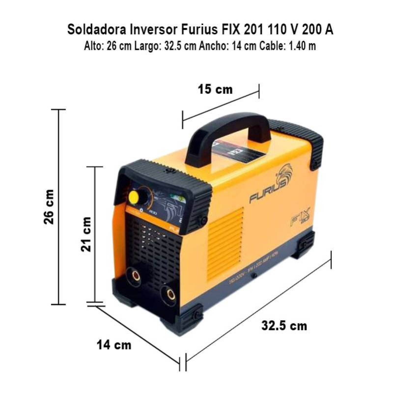 Soldadora Inversora Para Herreria 110/220V Fix 201 Furius