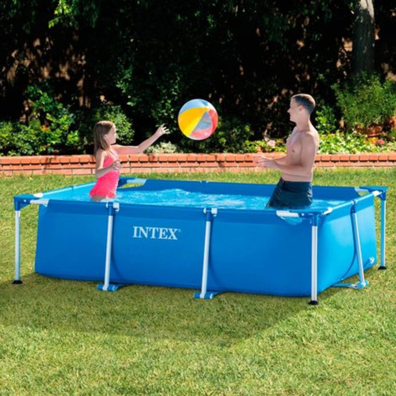 Alberca Piscina Armable Rectangular 2.6mx1.6m X0.65cm Intex 