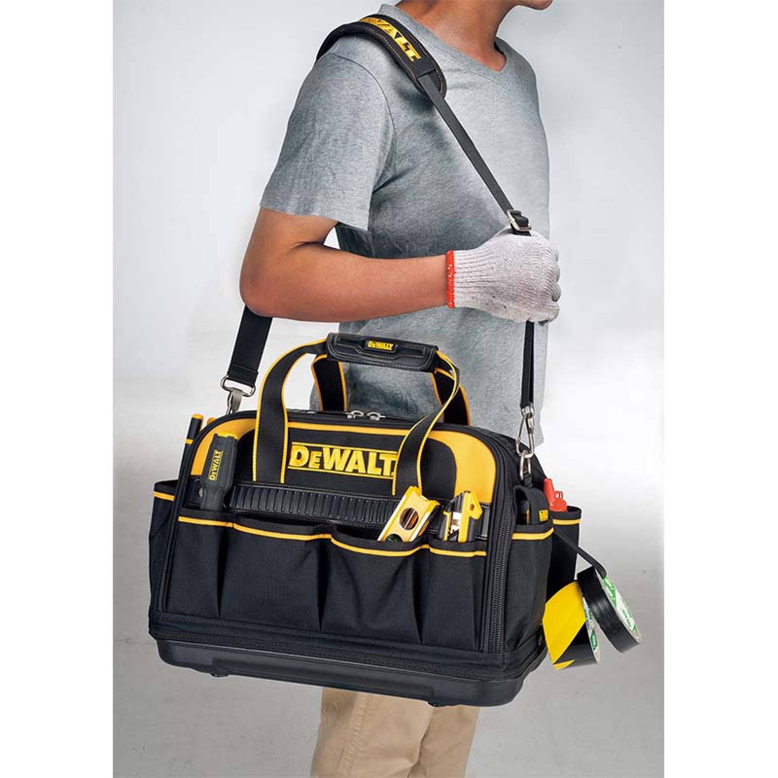 Bolsa Mochila Porta Herramientas Con Correa Ajustable Dewalt 