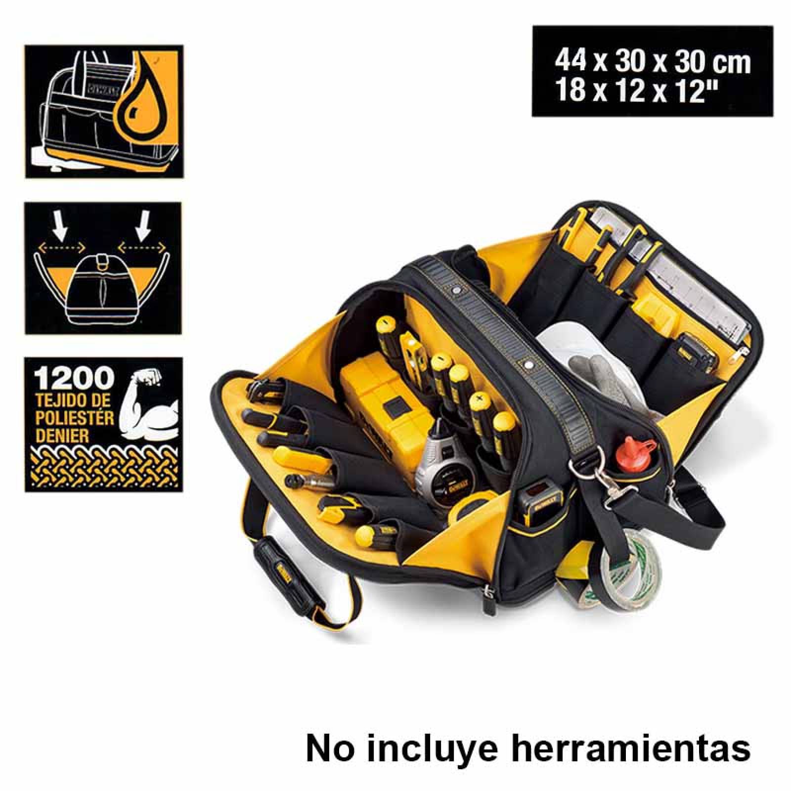 Bolsa Mochila Porta Herramientas Con Correa Ajustable Dewalt 