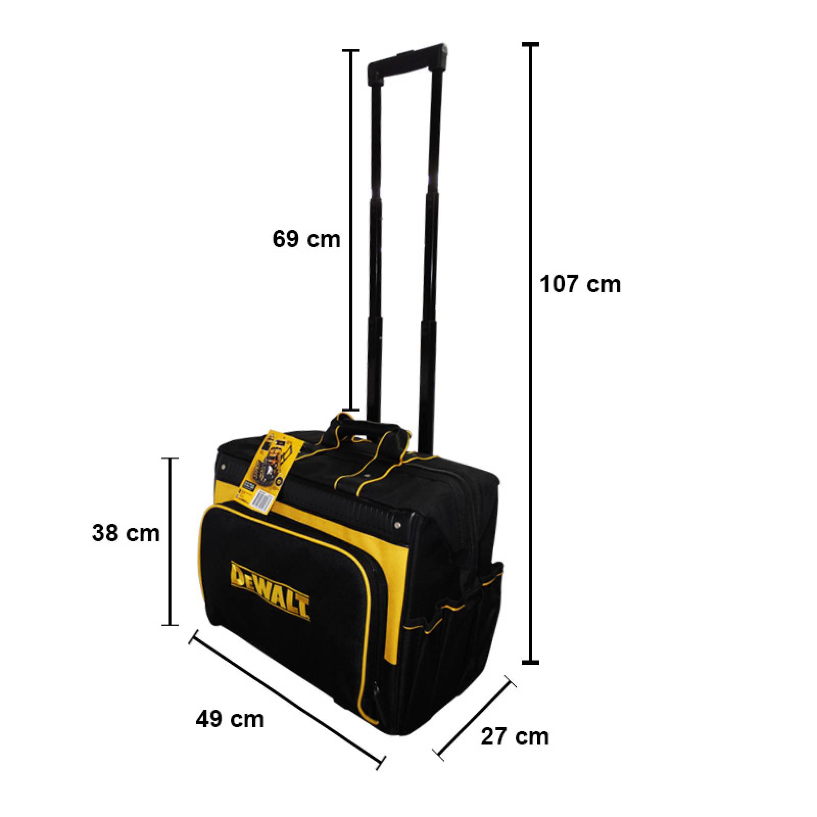 Bolsa Mochila Porta Herramientas Con Ruedas Multitak Dewalt 