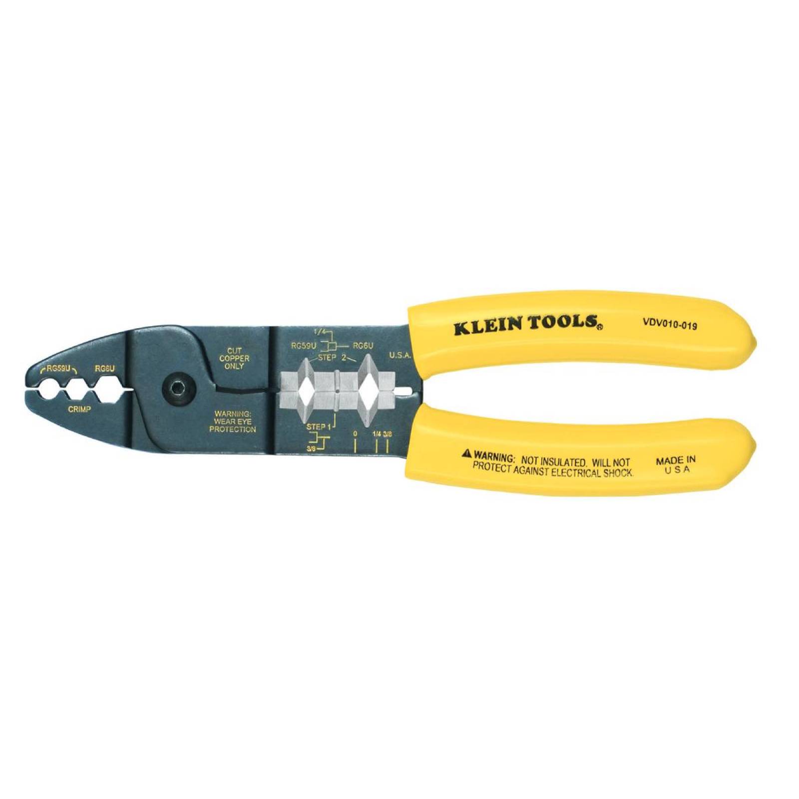 Pinzas Para Cable Coaxial 9 In Rg6 Y Rg59 Vdv010-019-Sen Klein Tools