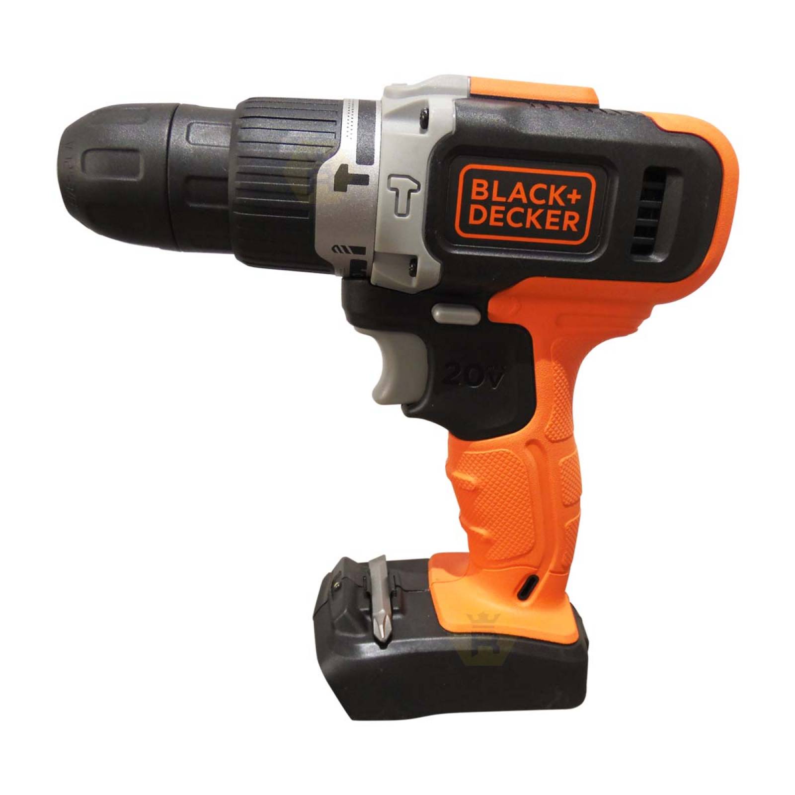 Taladro Atornillador De Impacto Inalambrico 20v 2 Velocidades Ion Litio Bcd704c1 Black And Decker 