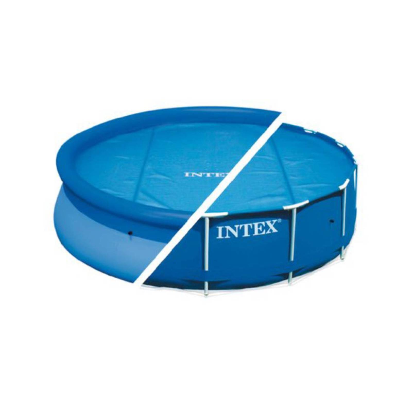 Cubierta Para Albercas Easy Set Y Estructural 244 Cm Intex 