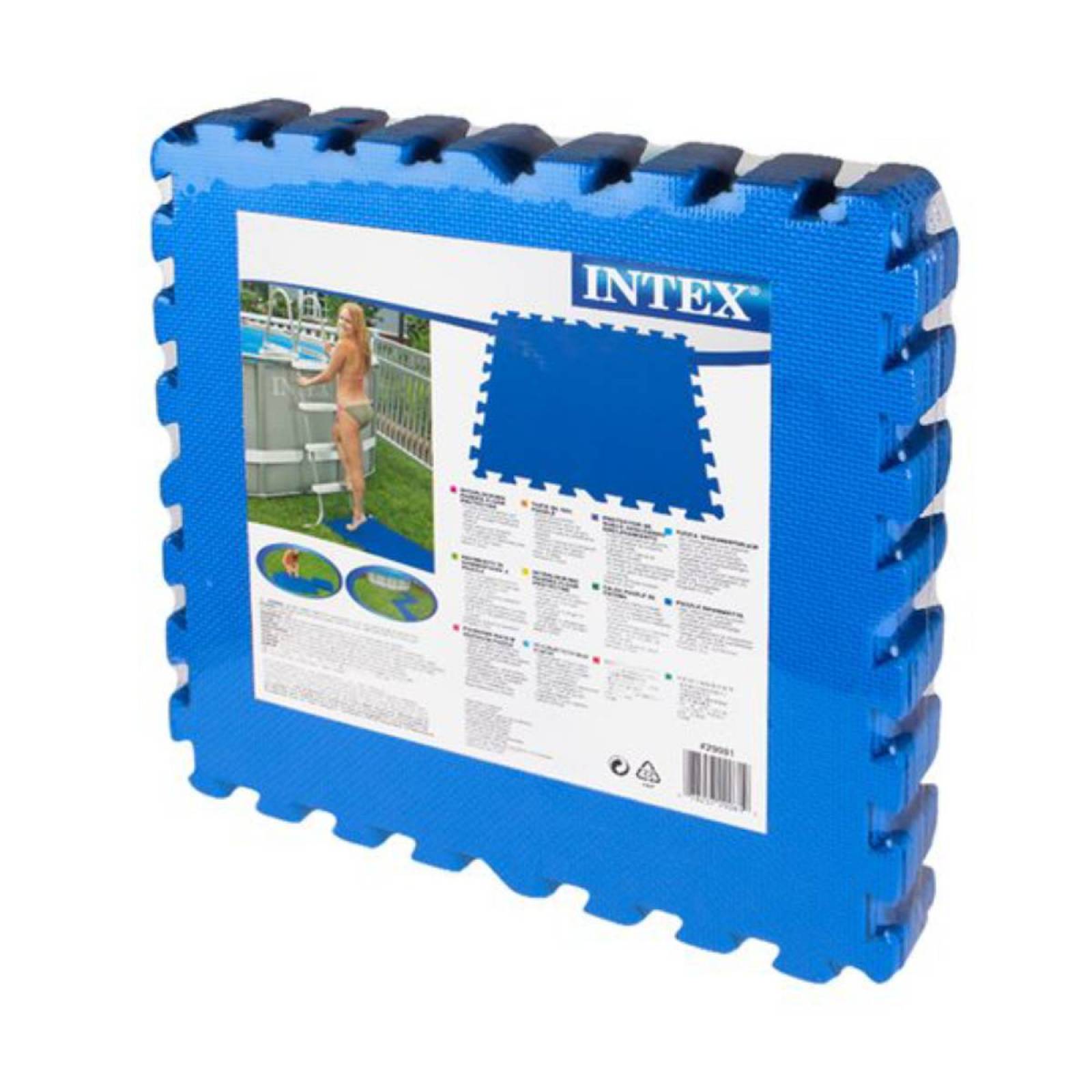 Tapete Protector Piso Para Alberca Cuadros 50x50 8 Pz Intex 