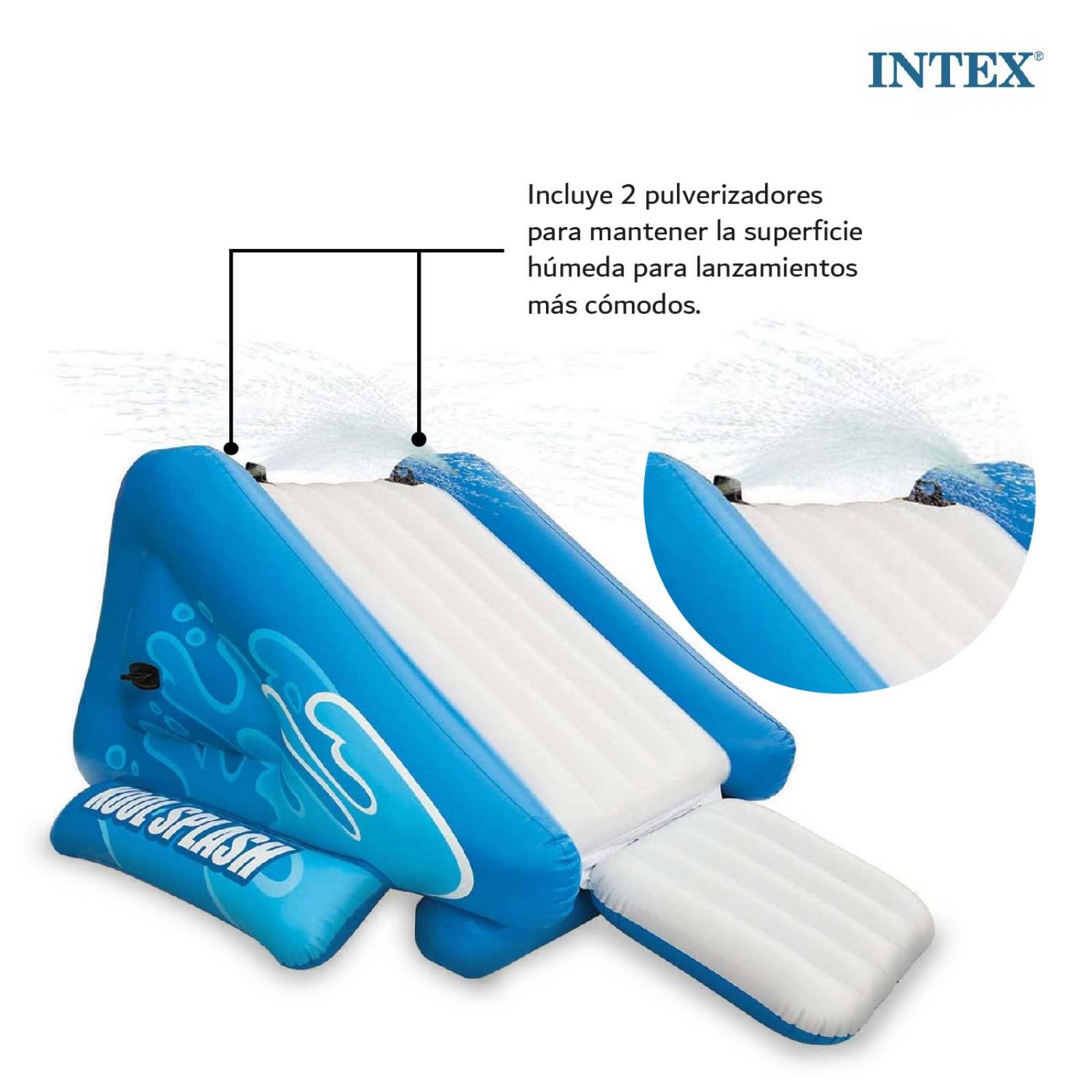 Resbaladilla Inflable Tobogan Con Chorro Para Albercas Intex