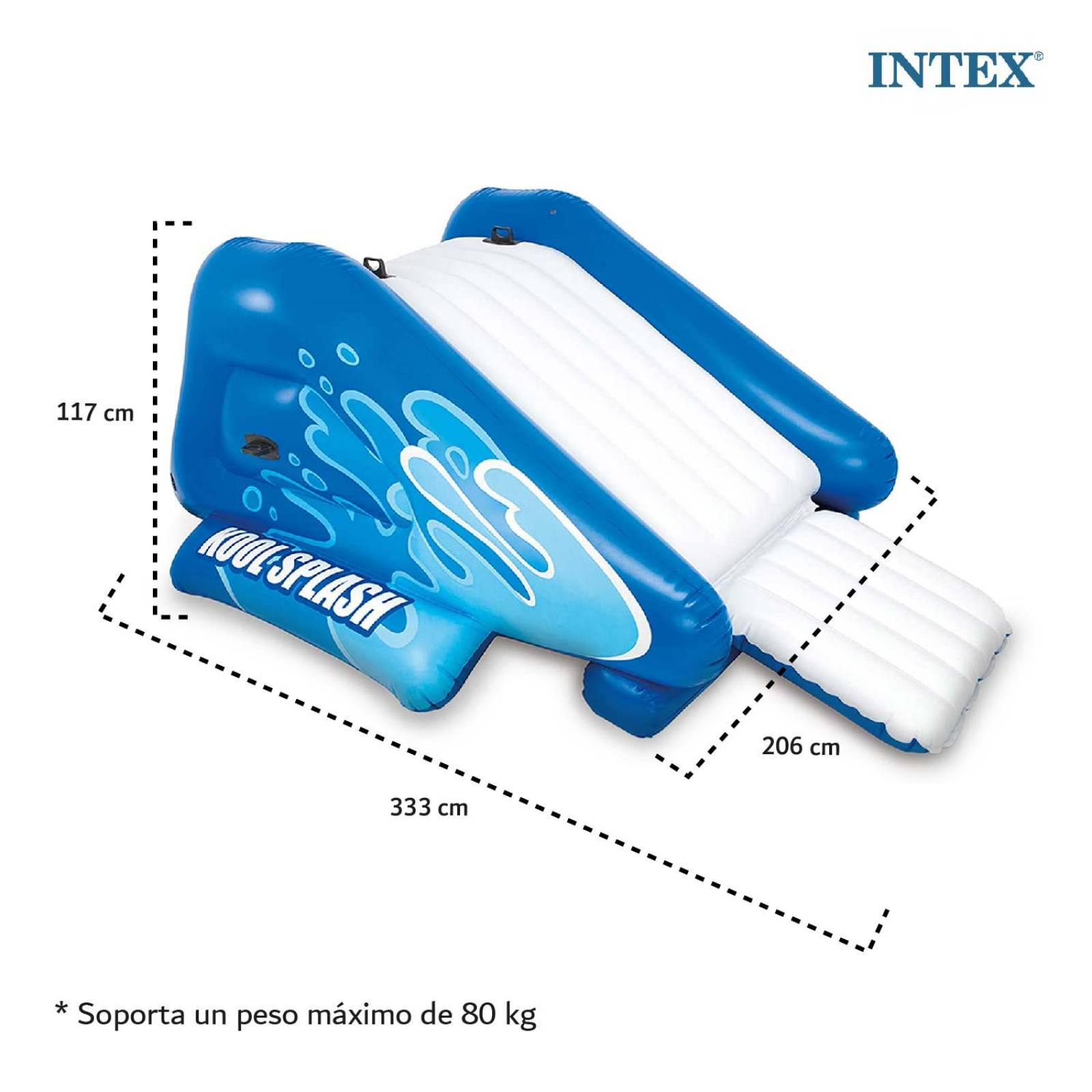 Resbaladilla Inflable Tobogan Con Chorro Para Albercas Intex