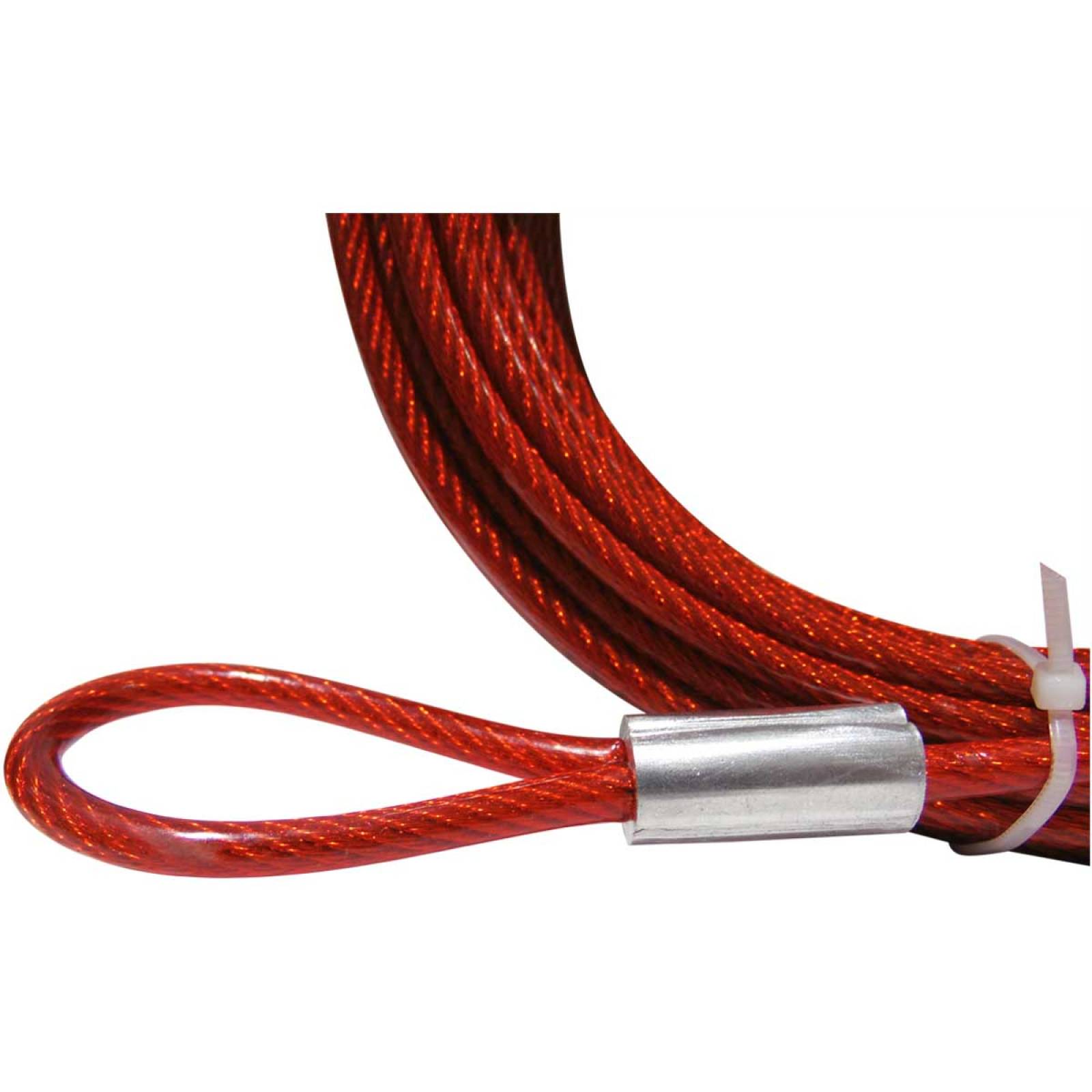 Cable De Colores Acero Con Pvc Blister 7x7 1/8-3/16 15m Obi Rojo Multicolor