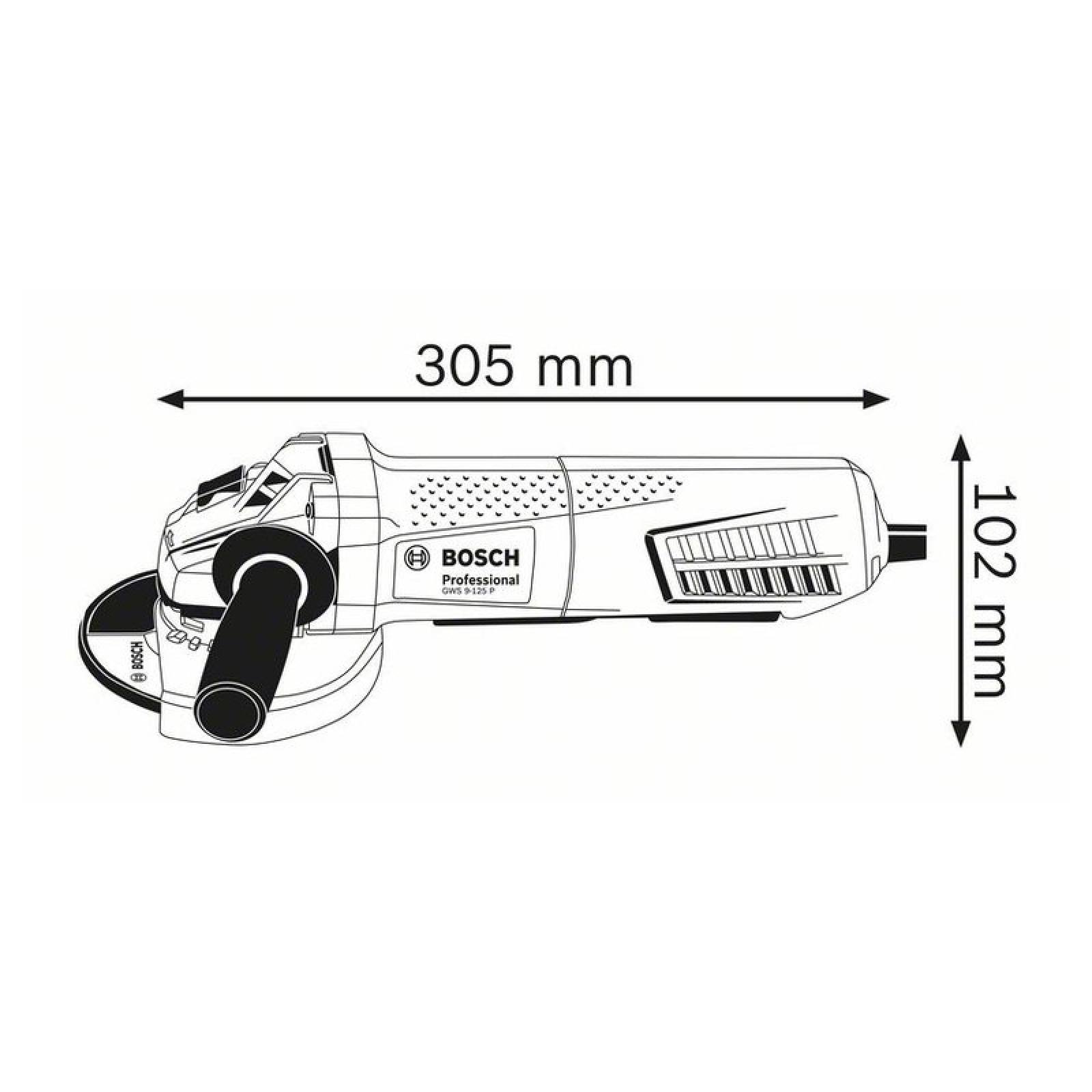 Esmeriladora Amoladora Angular 900w Gws 9-125 P Bosch 