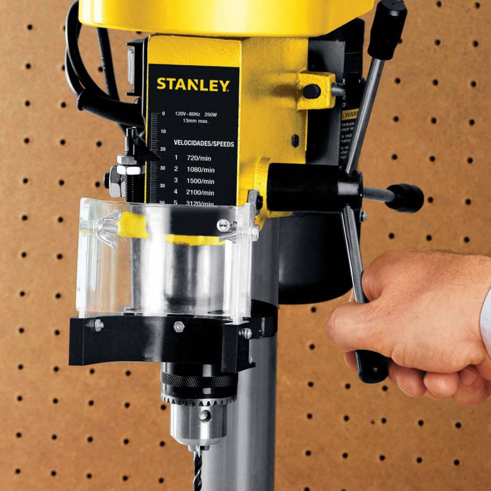 Taladro de Banco 1/2 In 250W 5 Velocidades 1/3 Hp Stanley