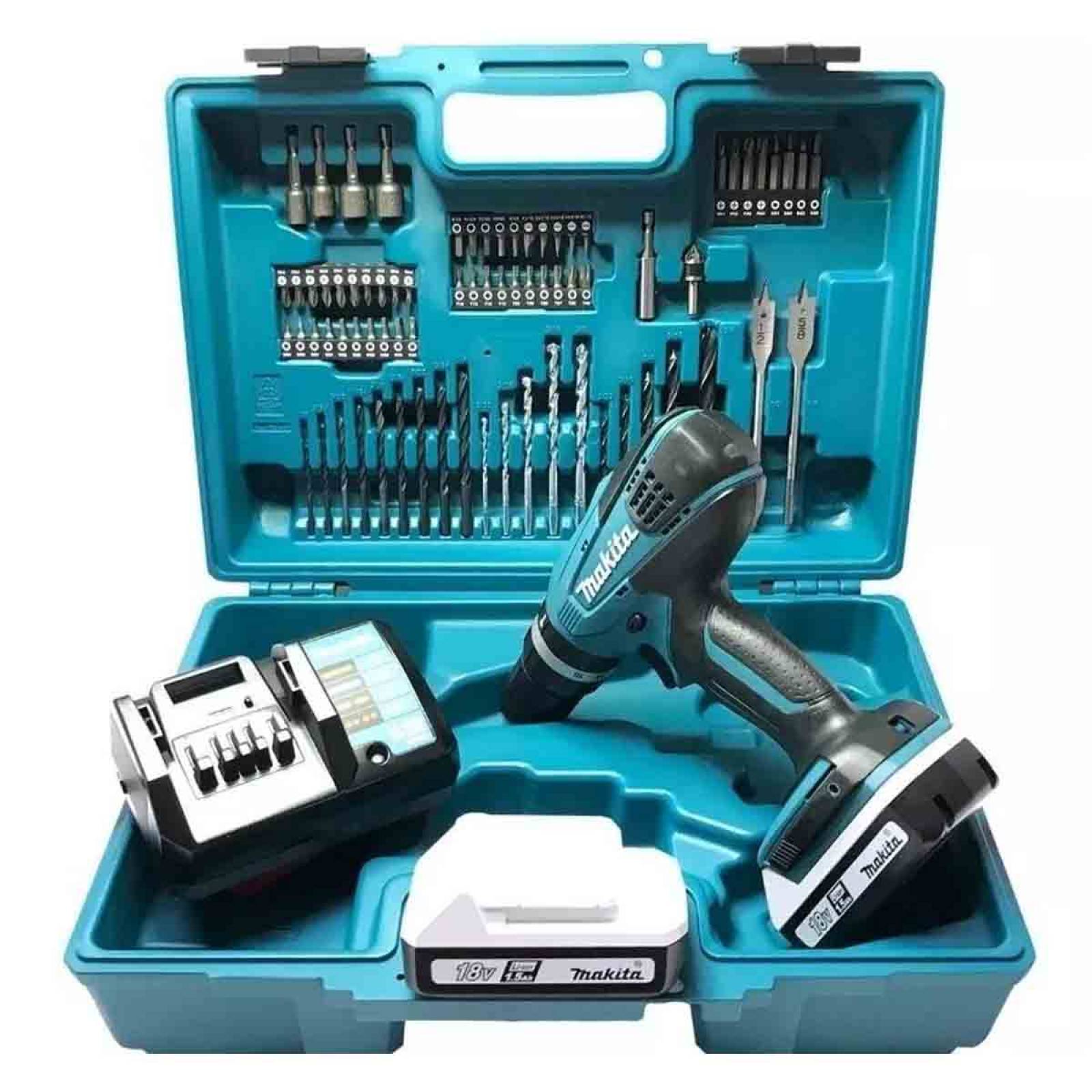 Taladro Rotomartillo 1/2in 2 Baterias 80acc + Maletin Makita 