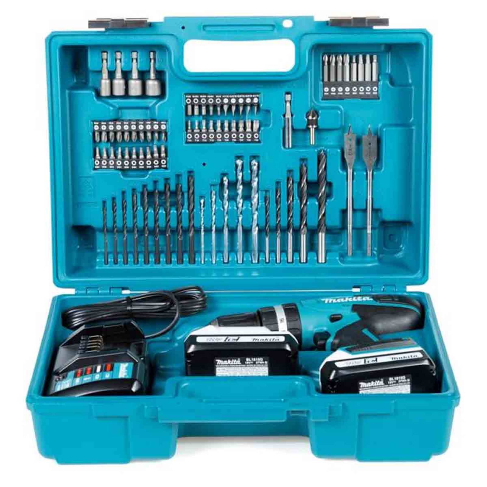 Taladro Rotomartillo 1/2in 2 Baterias 80acc + Maletin Makita 