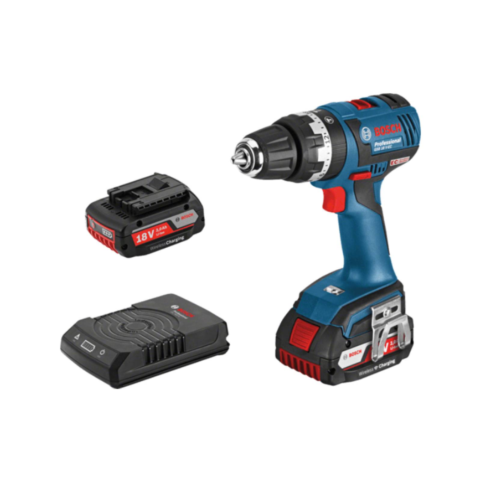 Taladro Rotomartillo Gsb 18v-ec + Cargador Induccion Bosch 