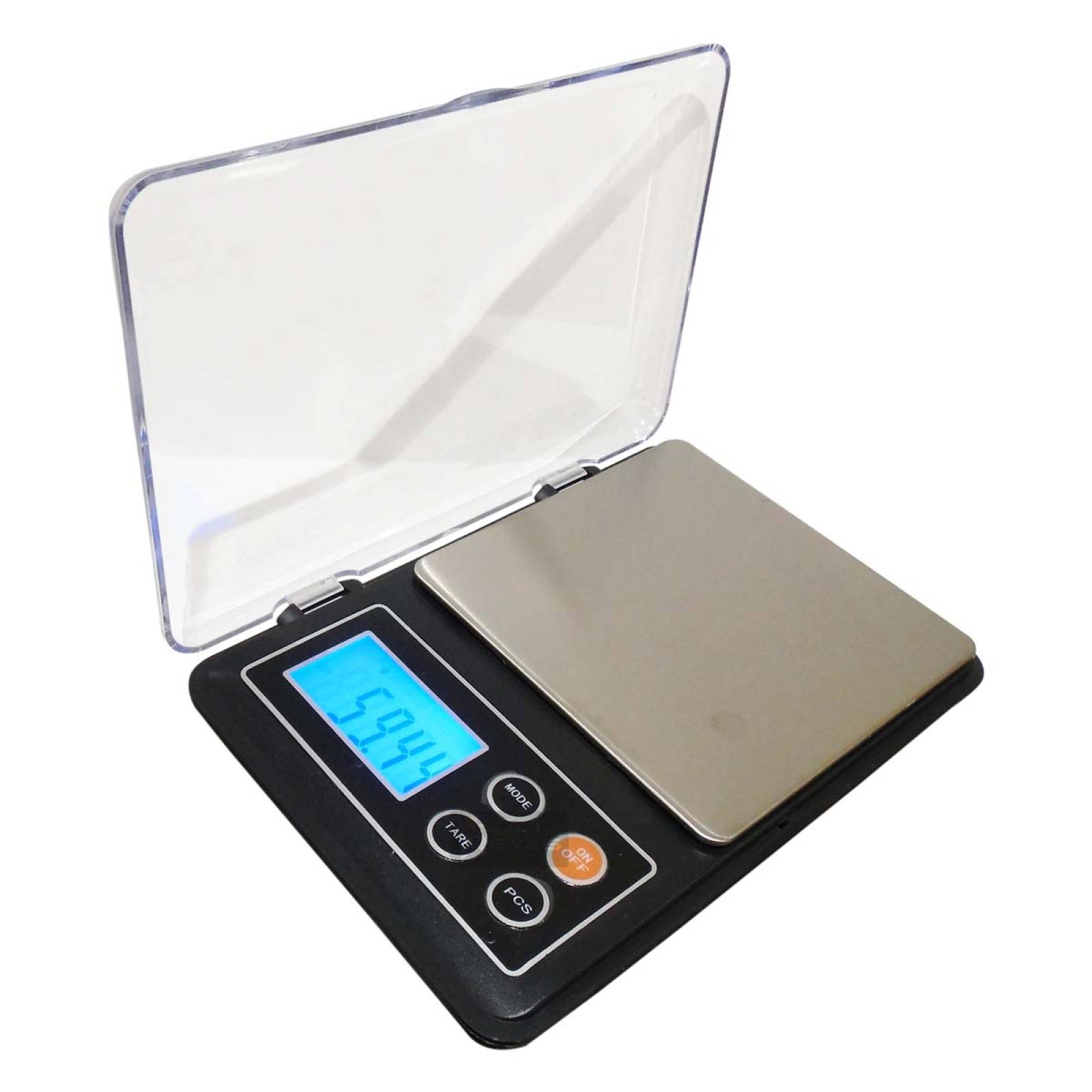 Bascula Lcd Compacta Digital 500 A 0.01 Gr De Pilas Stb Obi 