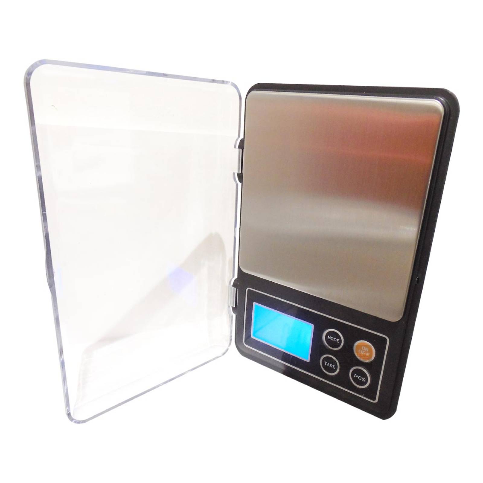 Bascula Lcd Compacta Digital 500 A 0.01 Gr De Pilas Stb Obi 