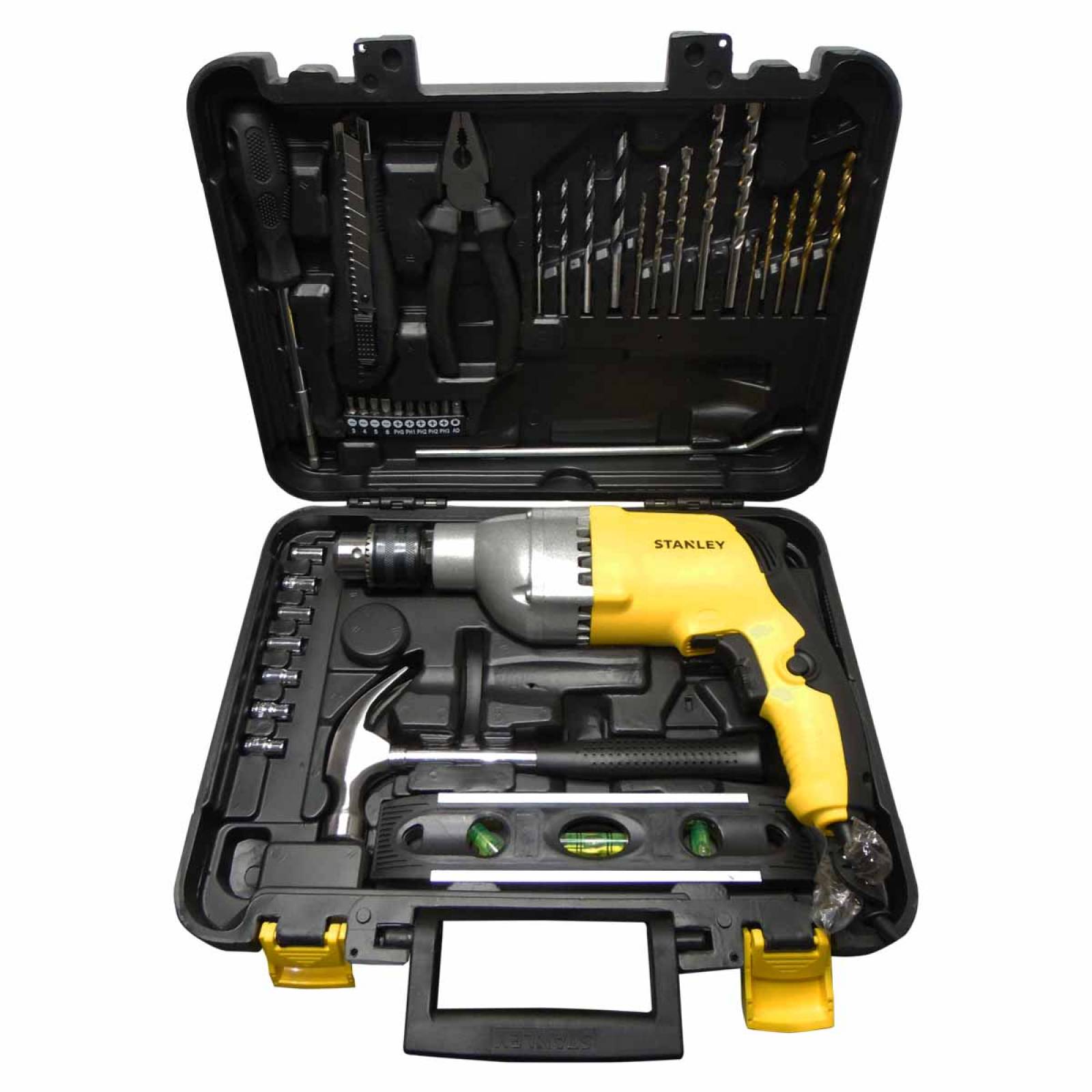 Set Taladro Rotomartillo 1/2 In 800w + Herramientas Stanley