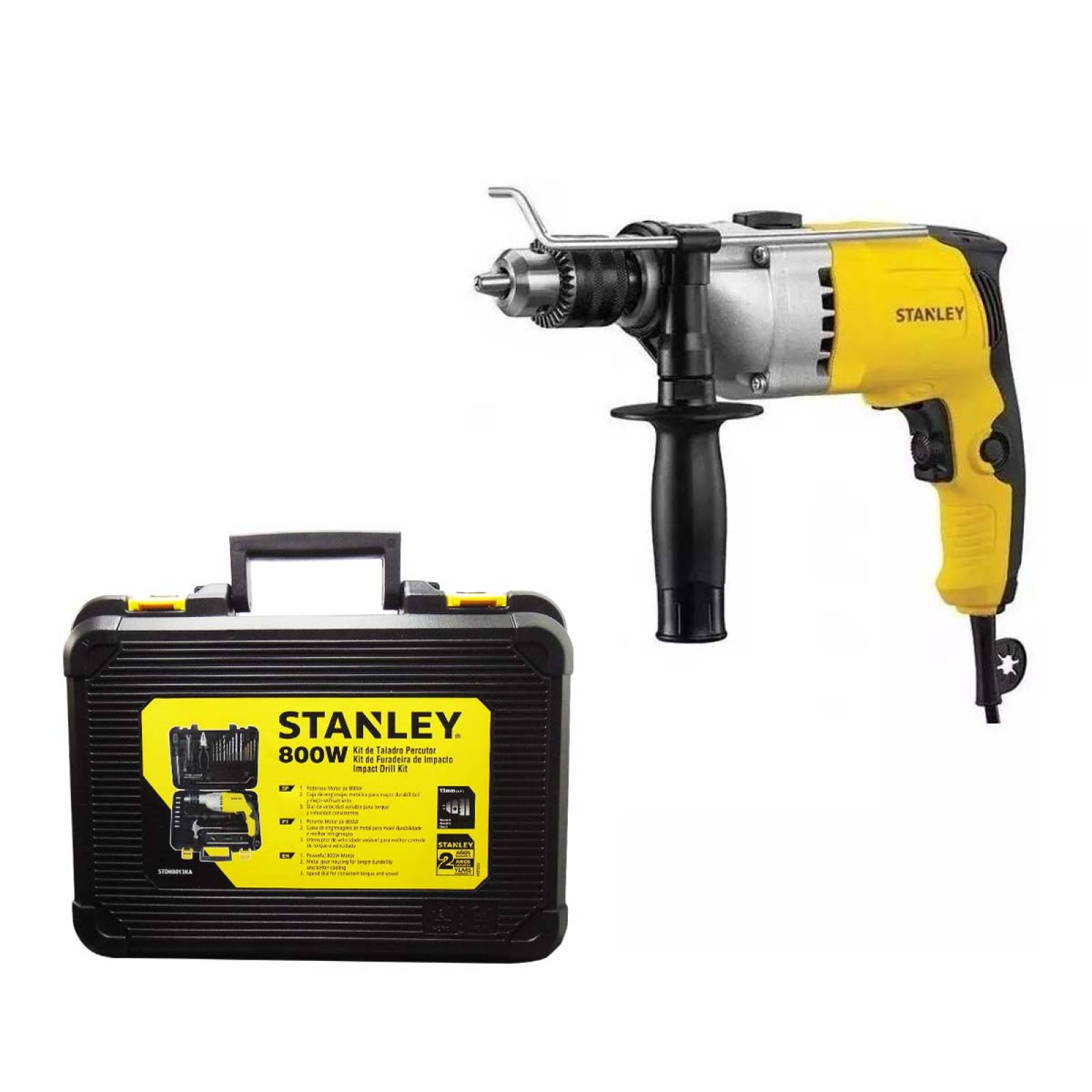 Set Taladro Rotomartillo 1/2 In 800w + Herramientas Stanley