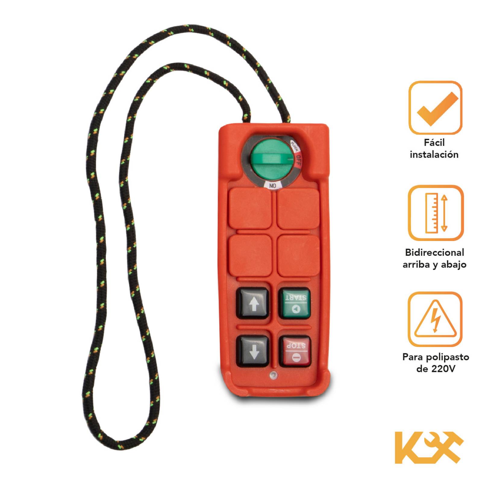 Refaccion Control Inalambrico Para Polipasto 220 V Kingsman 