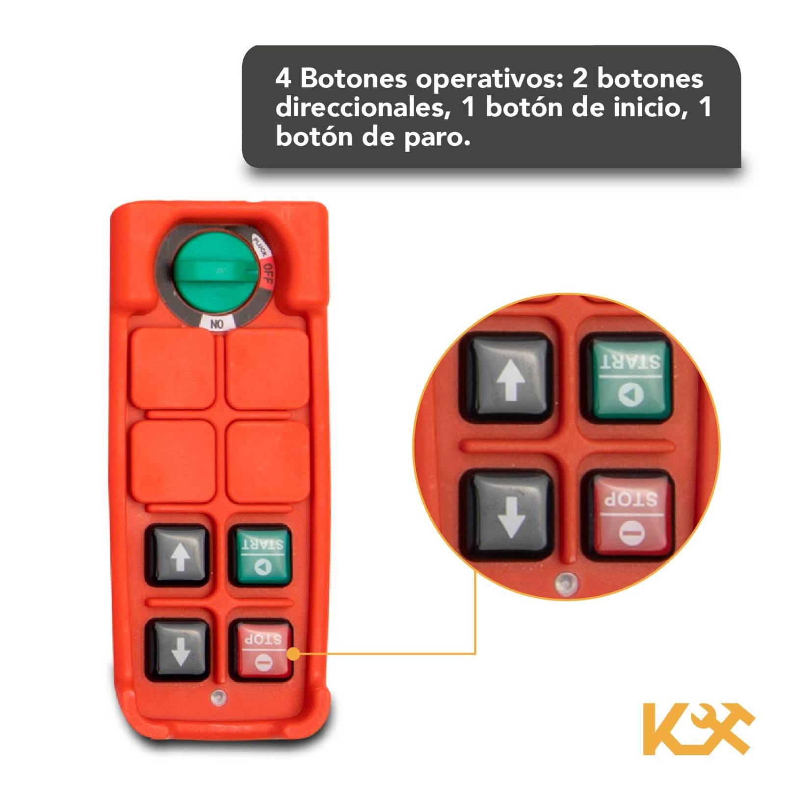 Refaccion Control Inalambrico Para Polipasto 220 V Kingsman 