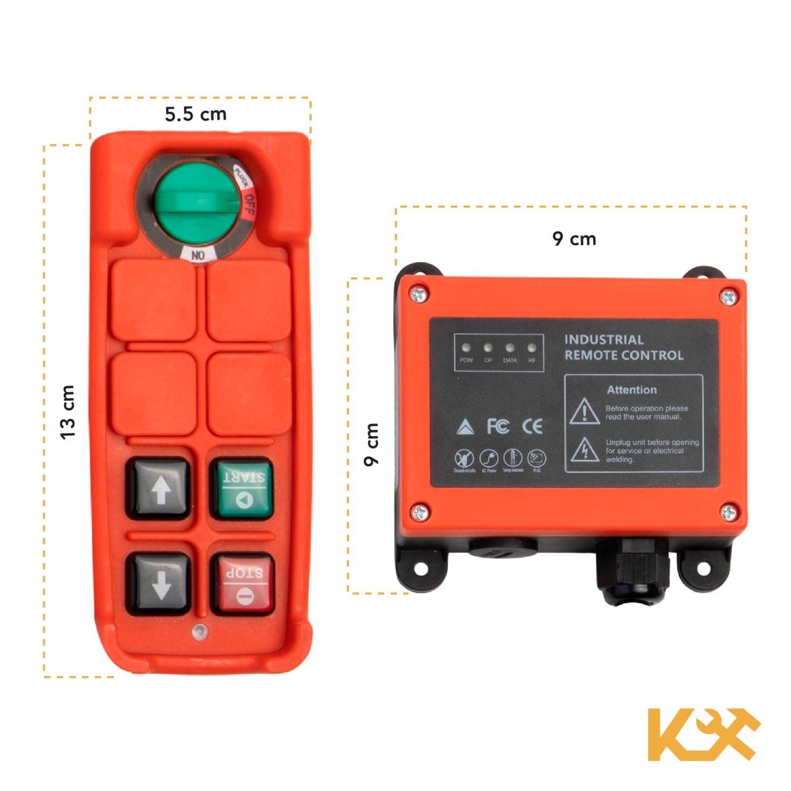 Refaccion Control Inalambrico Para Polipasto 220 V Kingsman 