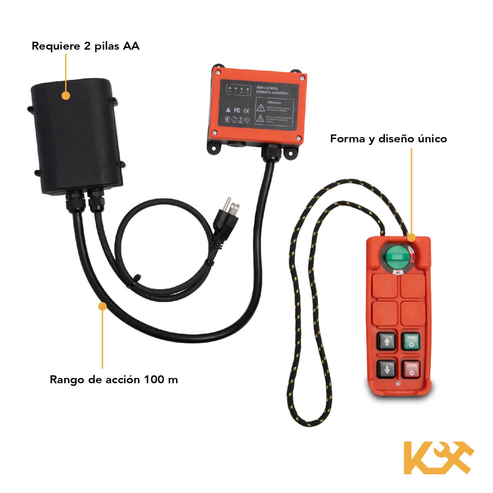Refaccion Control Inalambrico Para Polipasto 220 V Kingsman 