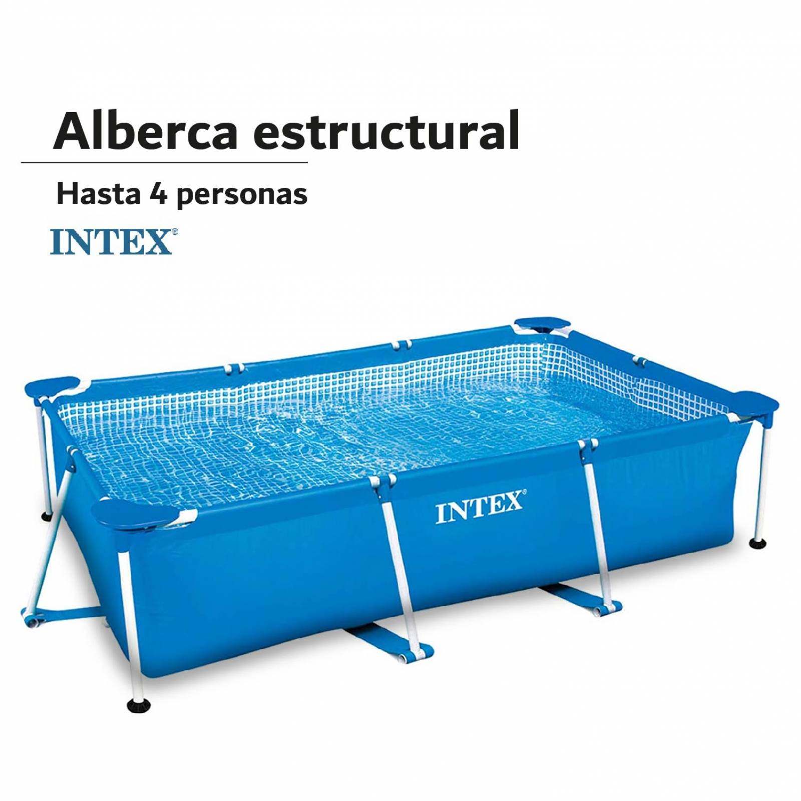 Piscina Alberca Hogar Rectangular 220 X 150 X 60 Cm Intex 
